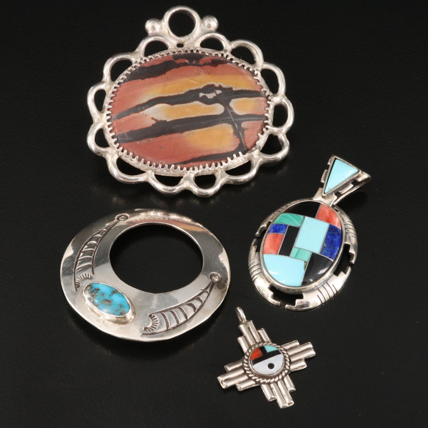 Southwestern Style Jewelry Including Carollyn Pollack Pendant