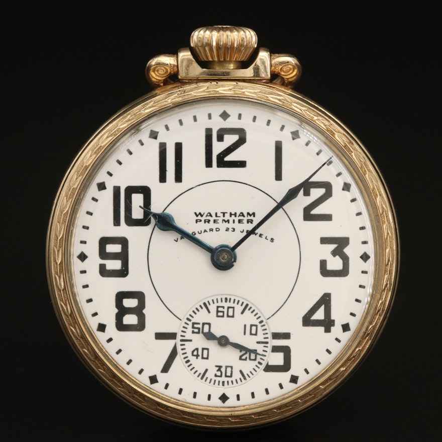 1942 Waltham Premier Railroad Grade Pocket Watch