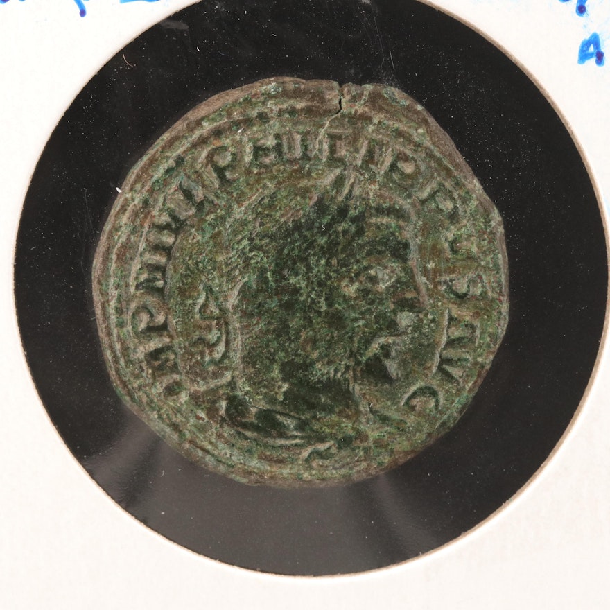 Ancient Moesia Superior-Viminacium AE30 Coin of Philip I, ca. 243 A.D.