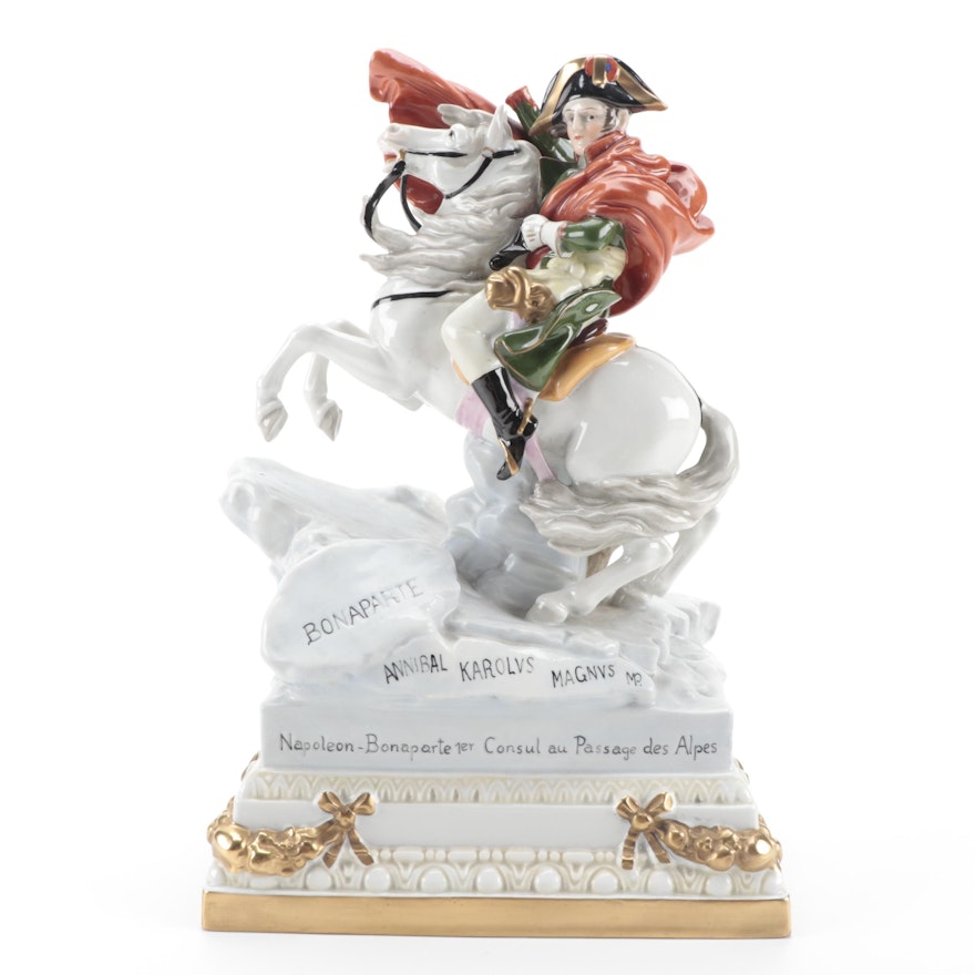 German Scheibe-Alsbach "Bonaparte" Porcelain Figurine
