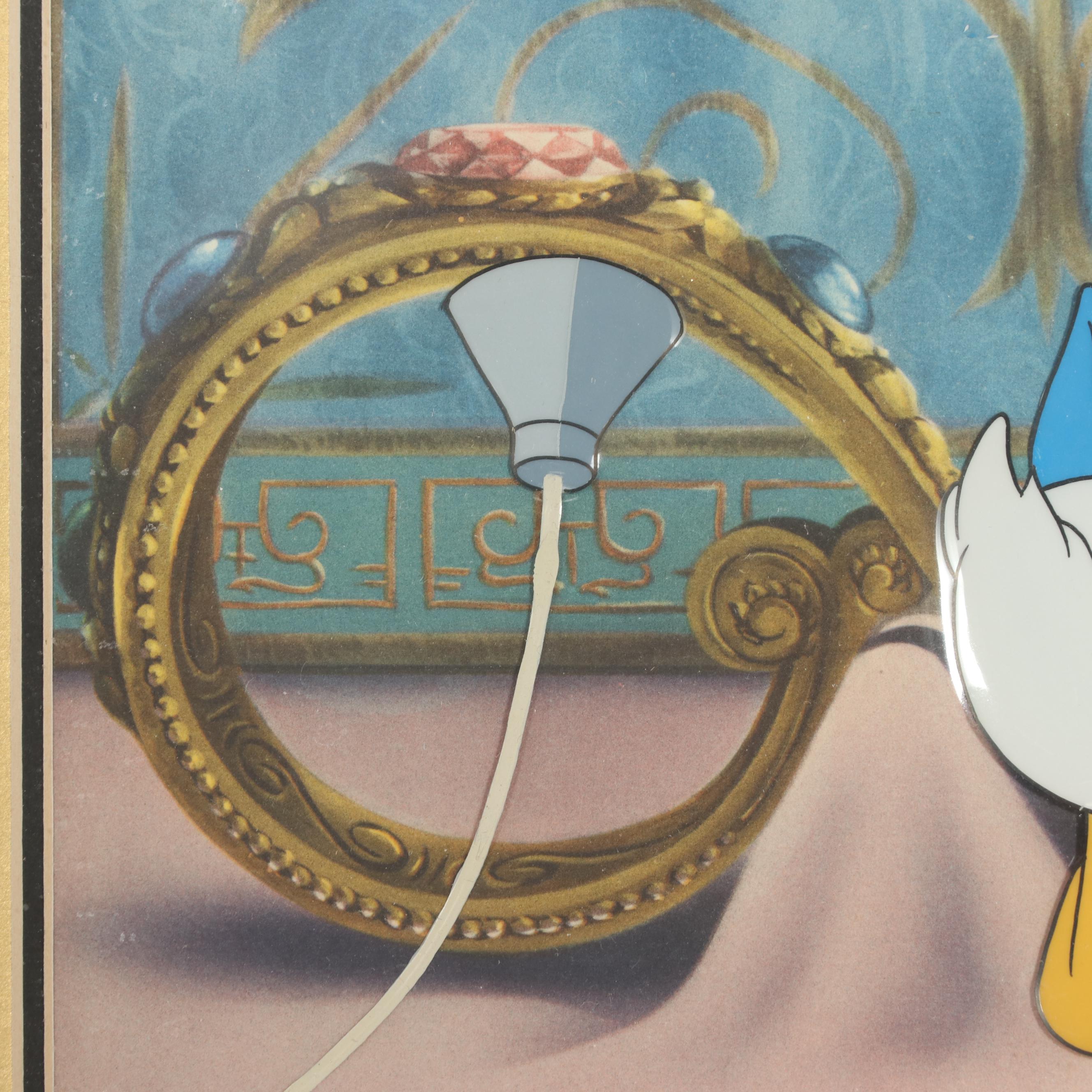 Disney Hand-Painted Animation Production Cel of Donald Duck