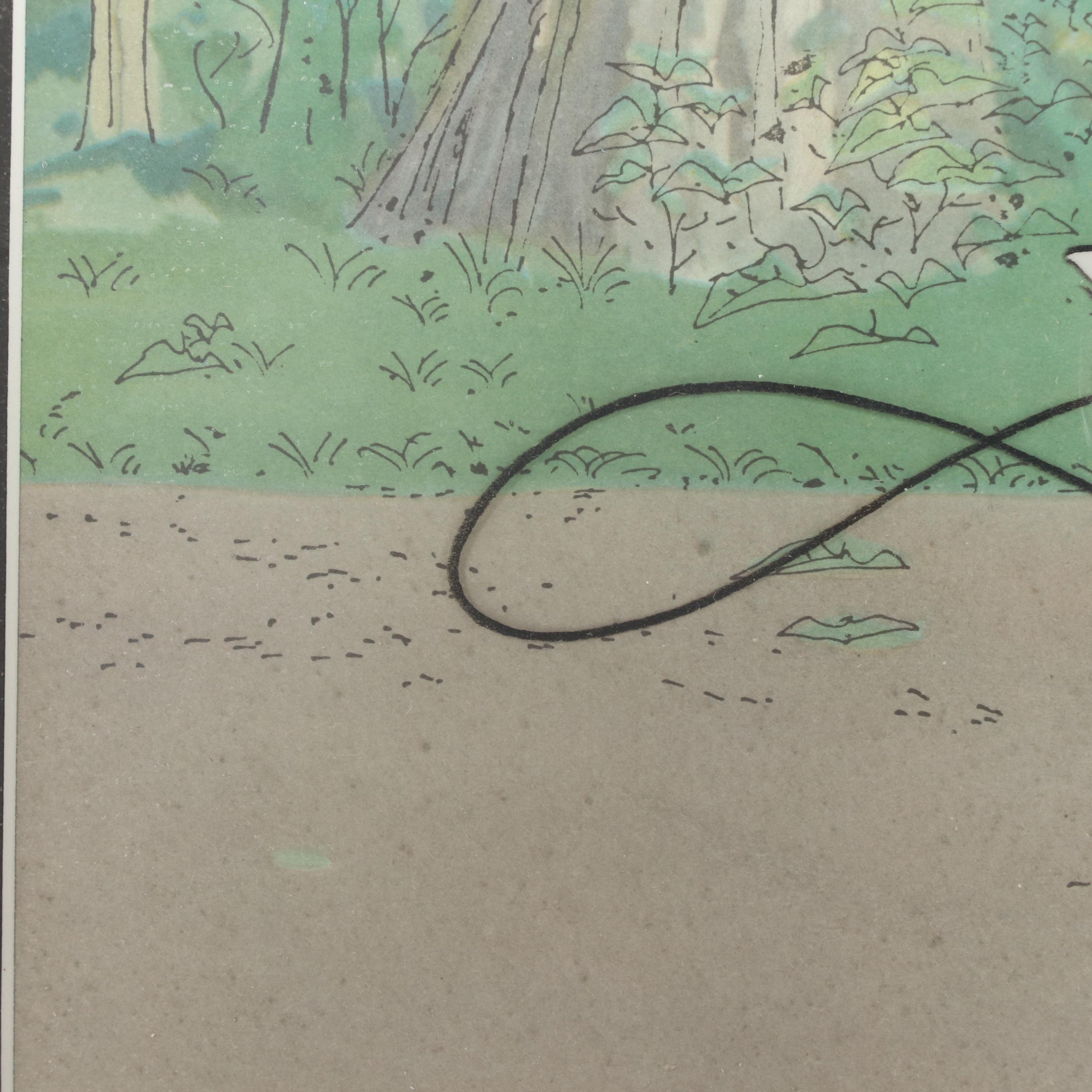 Disney Animation Production Cel of Donald Duck, 1960s