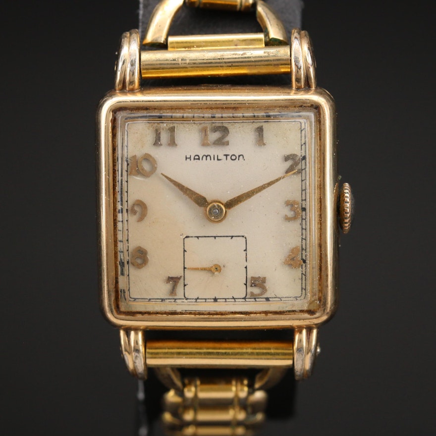 1949 Hamilton Dewitt 10K Gold Filled Wristwatch