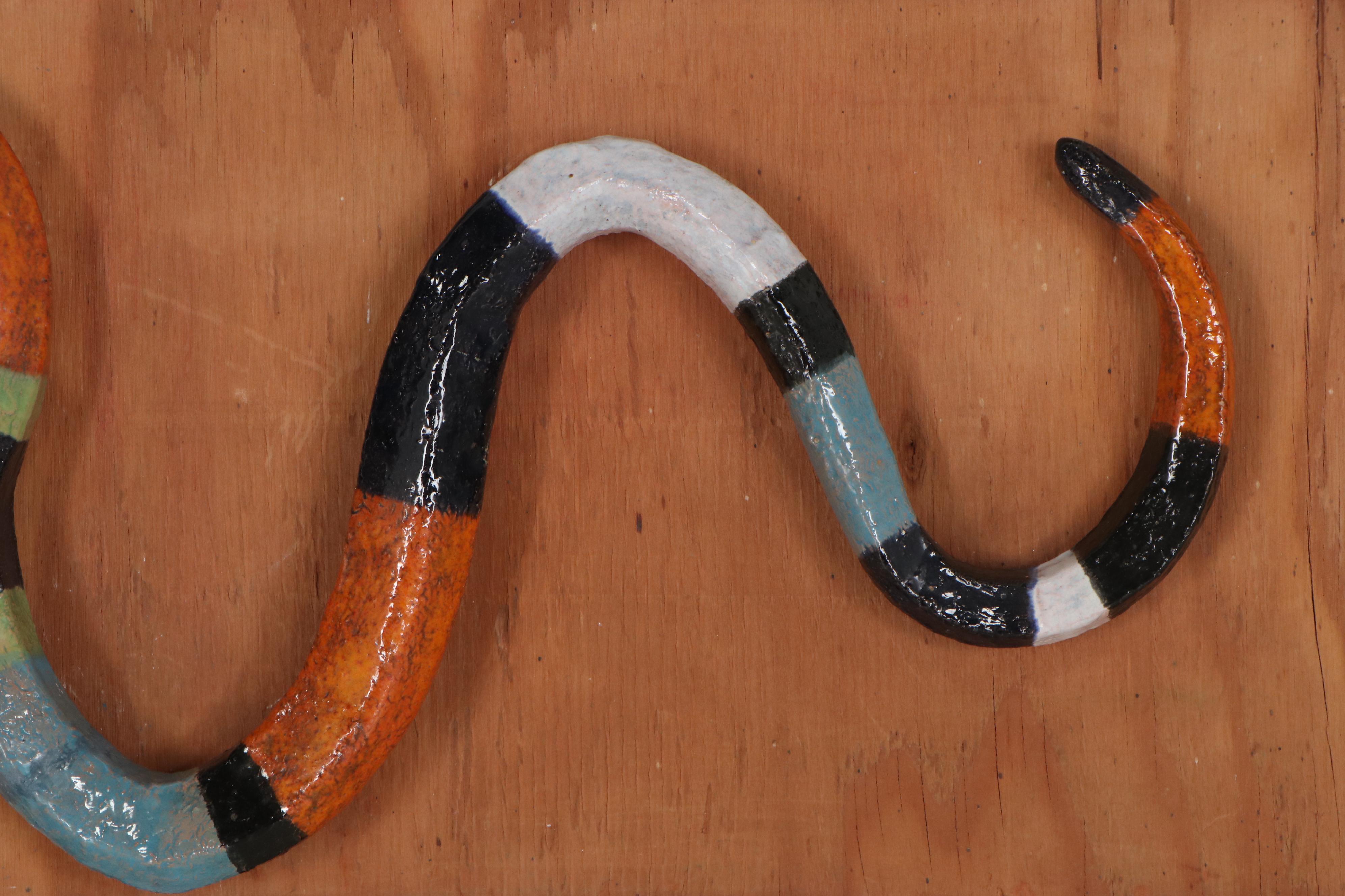 Ceramic Sculpture of Snake, Late 20th Century
