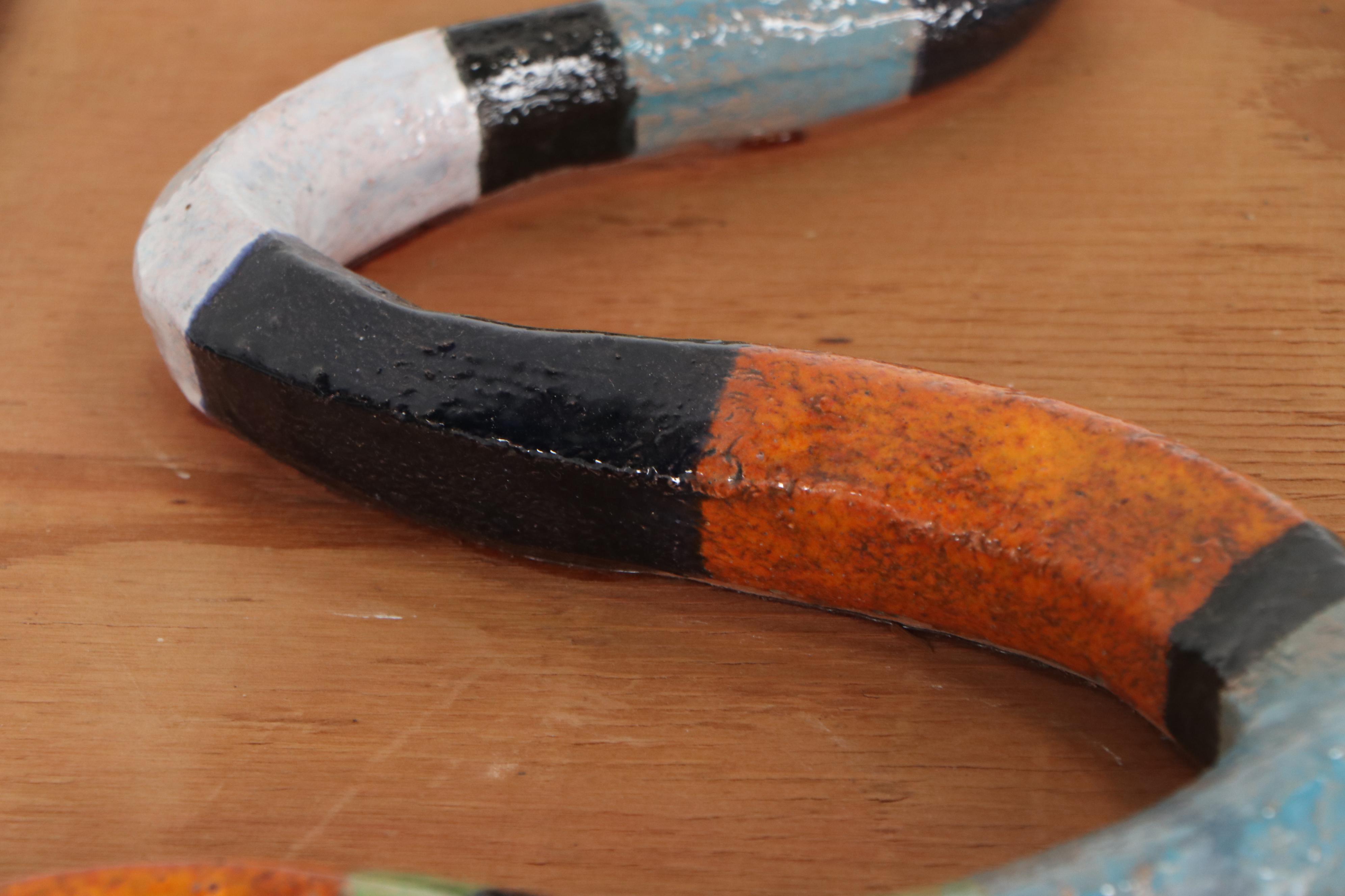 Ceramic Sculpture of Snake, Late 20th Century