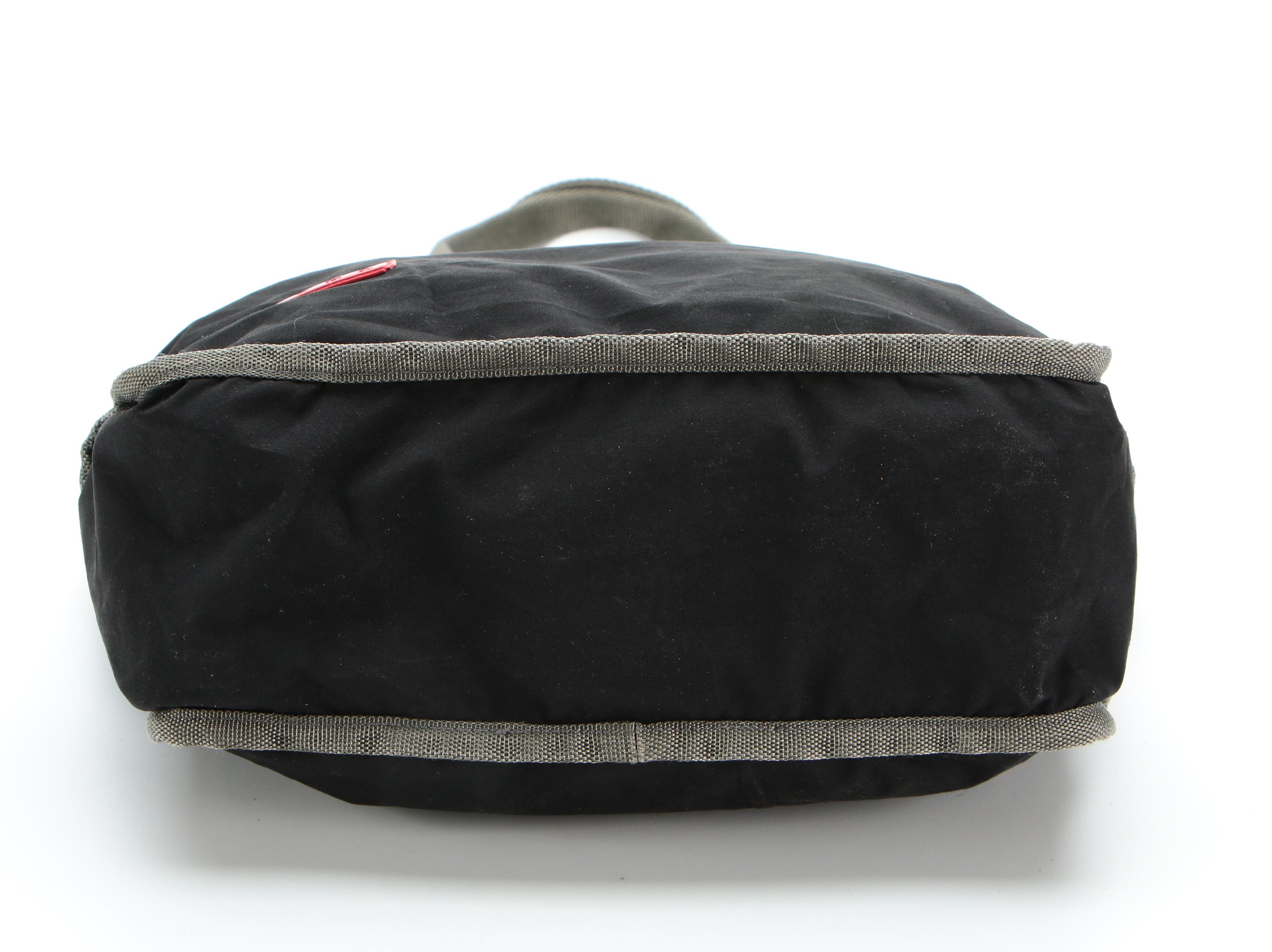 Prada Sport Nylon Tote Bag in Black and Grey