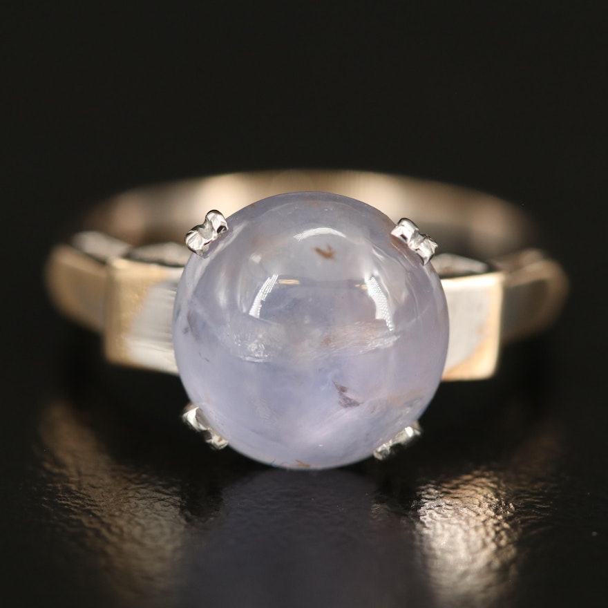 10K 5.90 CT Star Sapphire Ring