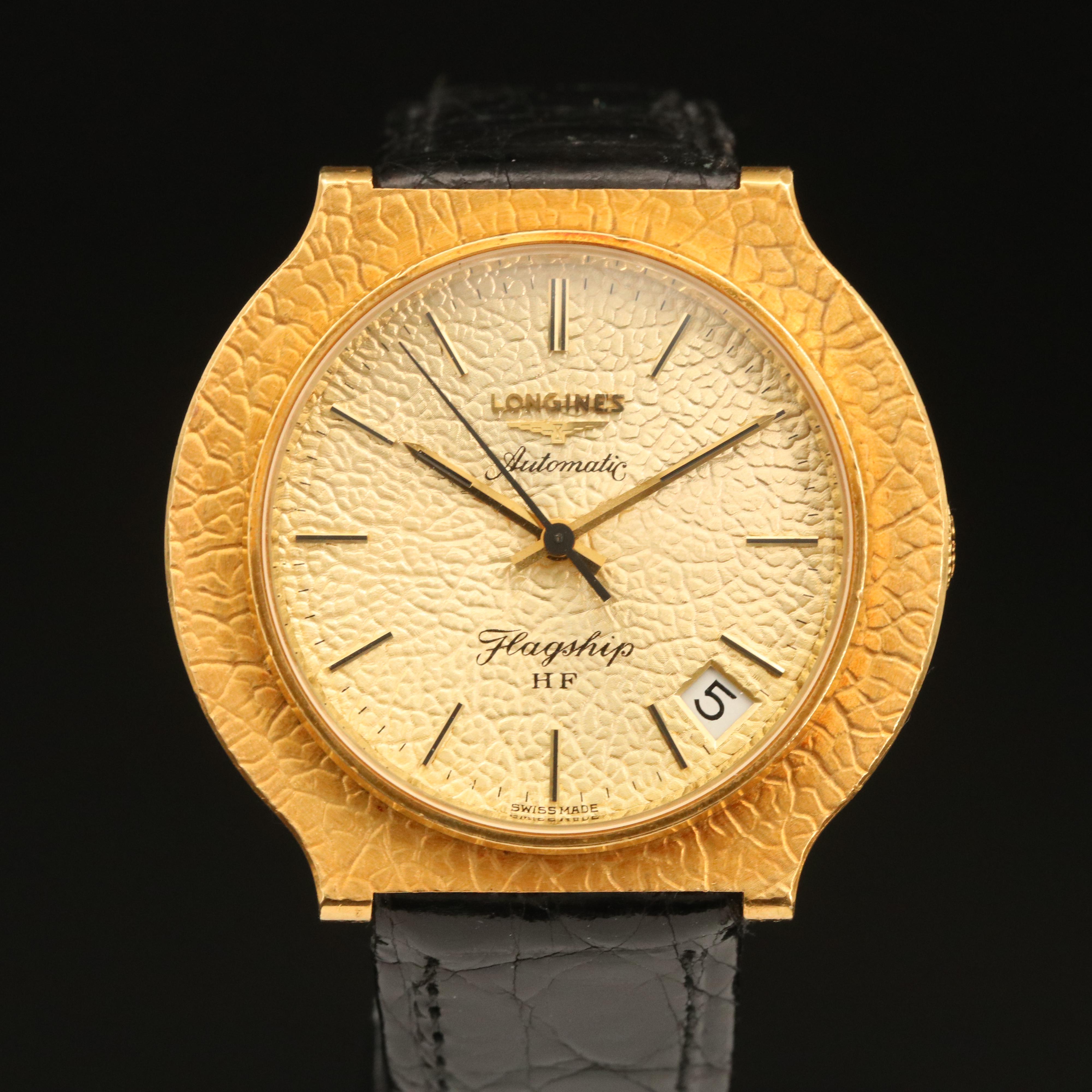 Vintage Longines Flagship HF 18K Gold Automatic Watch