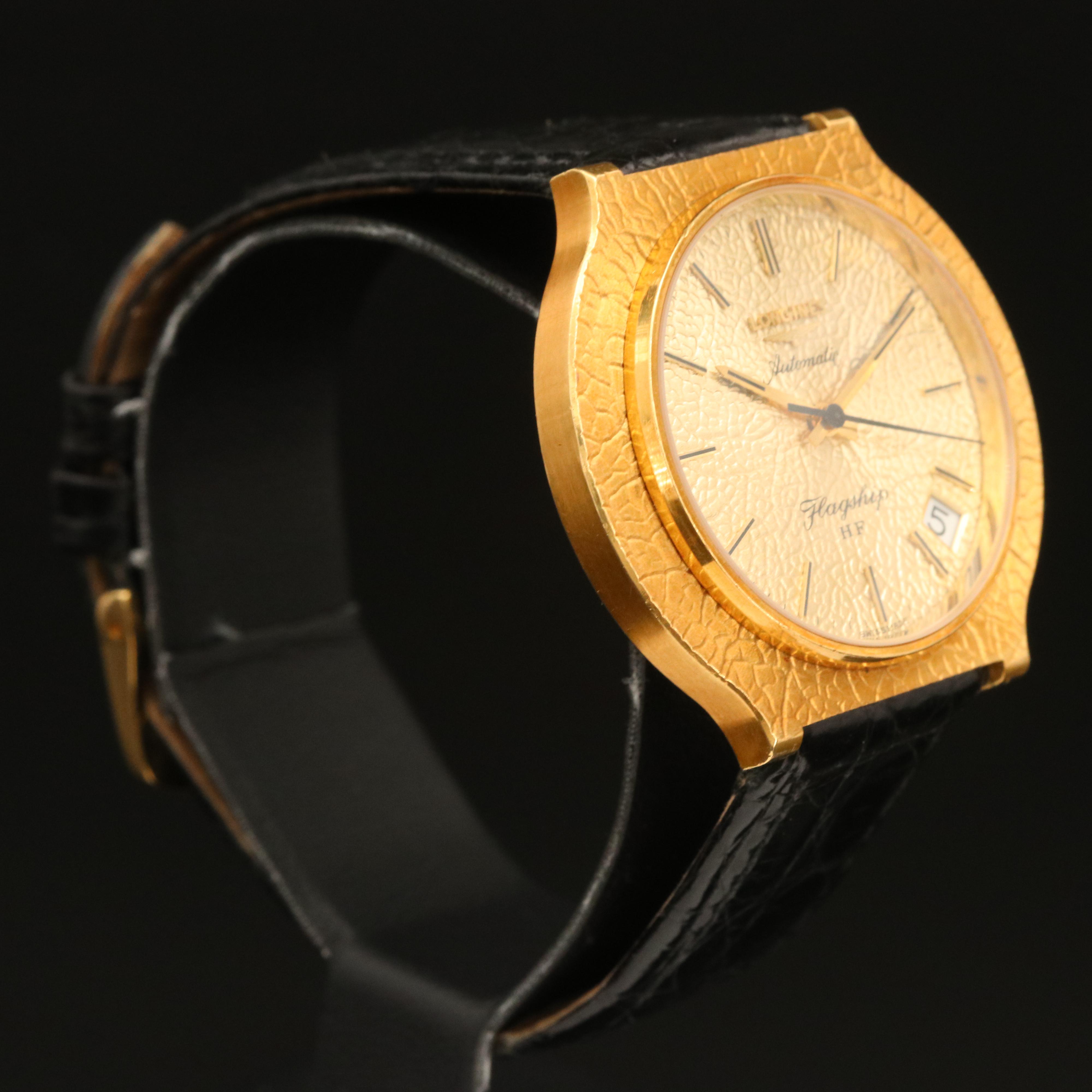 Vintage Longines Flagship HF 18K Gold Automatic Watch