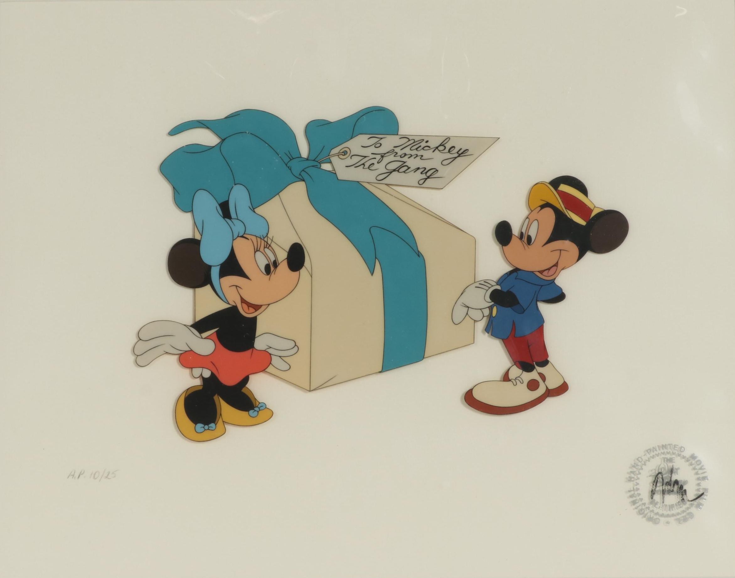 Disney Animation Cel "Mickey's Birthday Party," 1978
