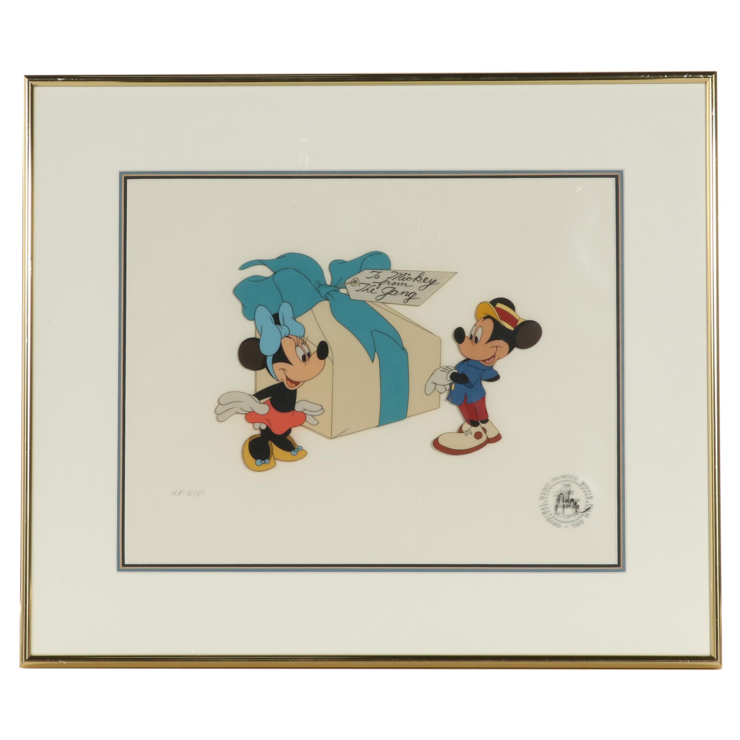Disney Animation Cel "Mickey's Birthday Party," 1978