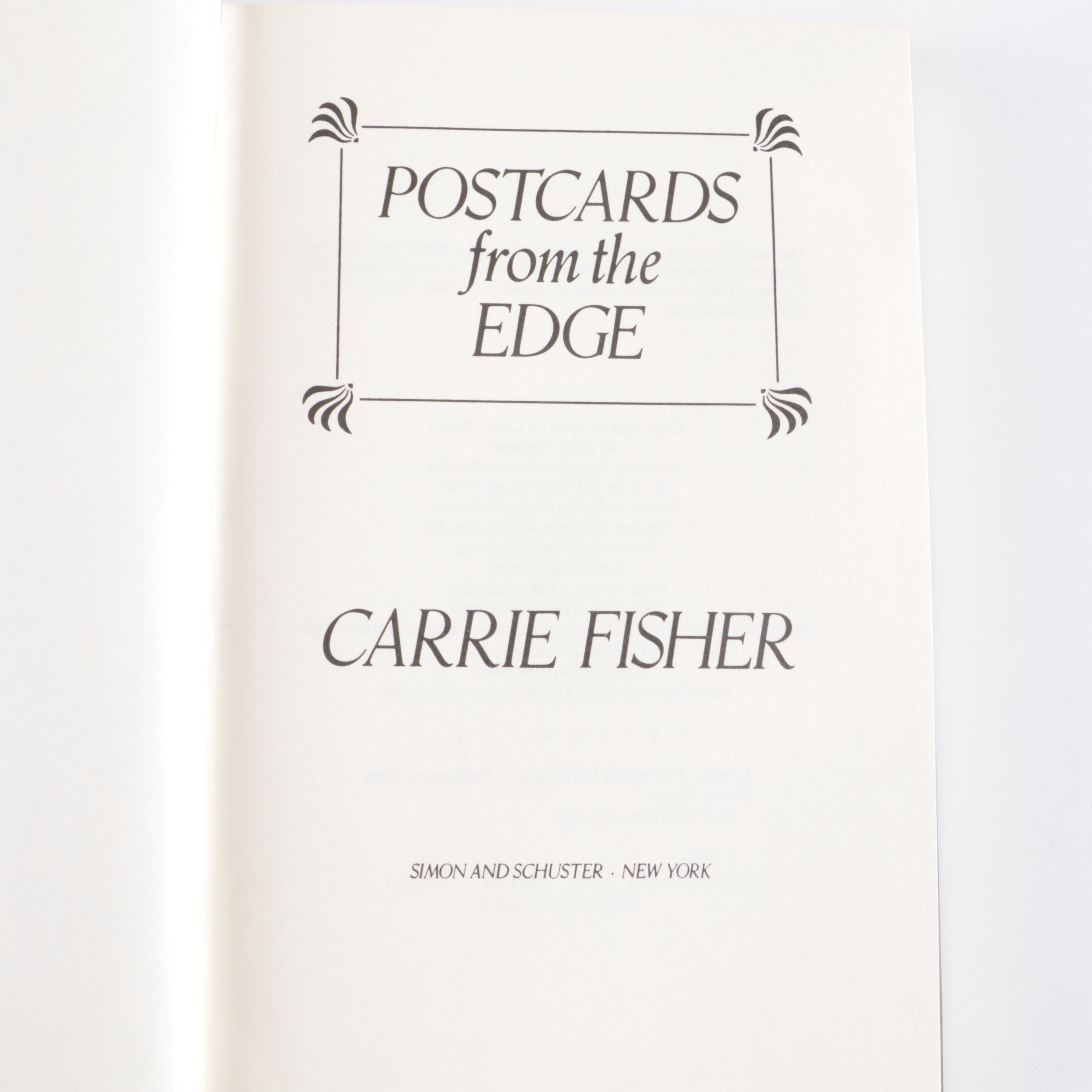First Edition "Postcards from the Edge" by Carrie Fisher, 1987
