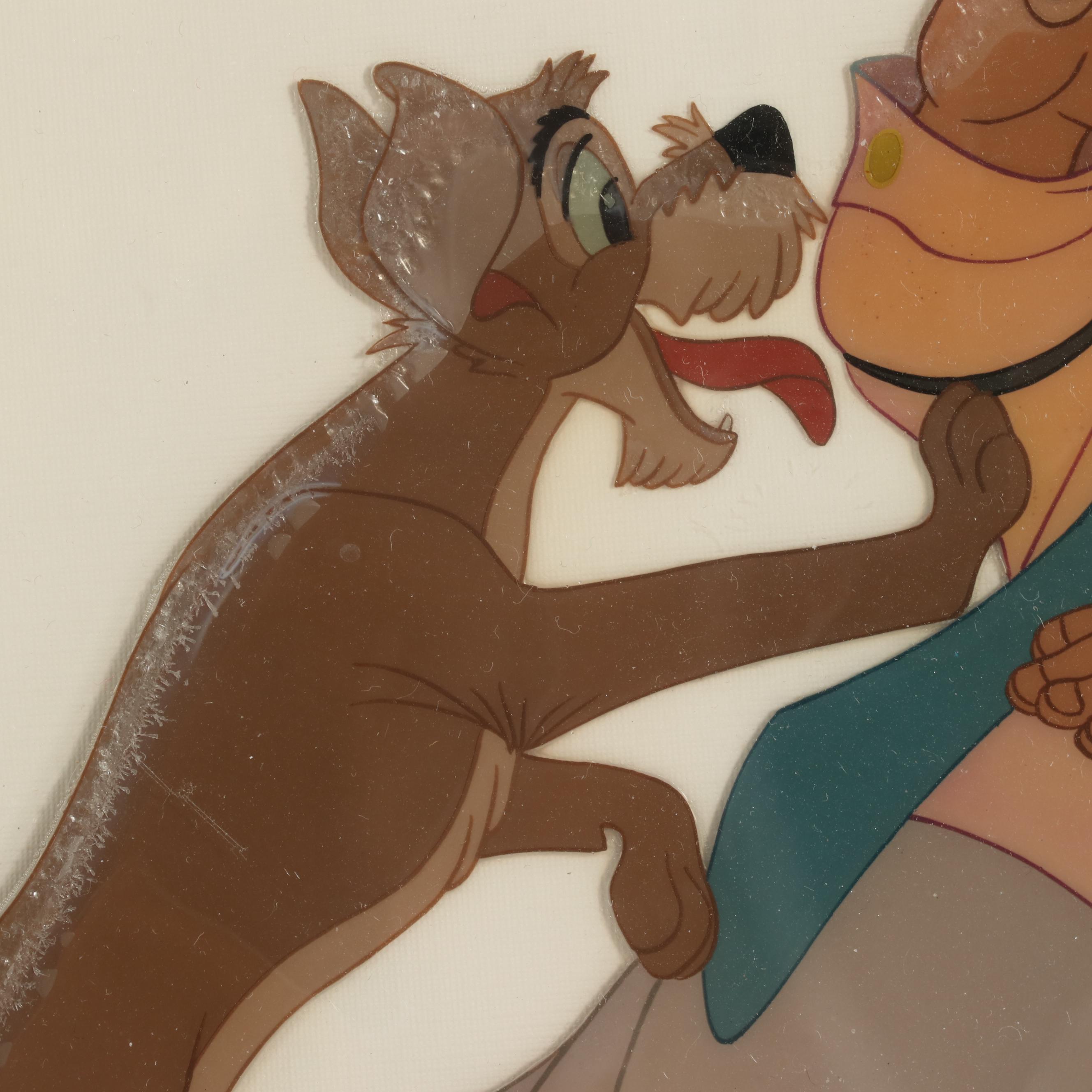 Disney "Lady and the Tramp" Hand-Painted Animation Cel