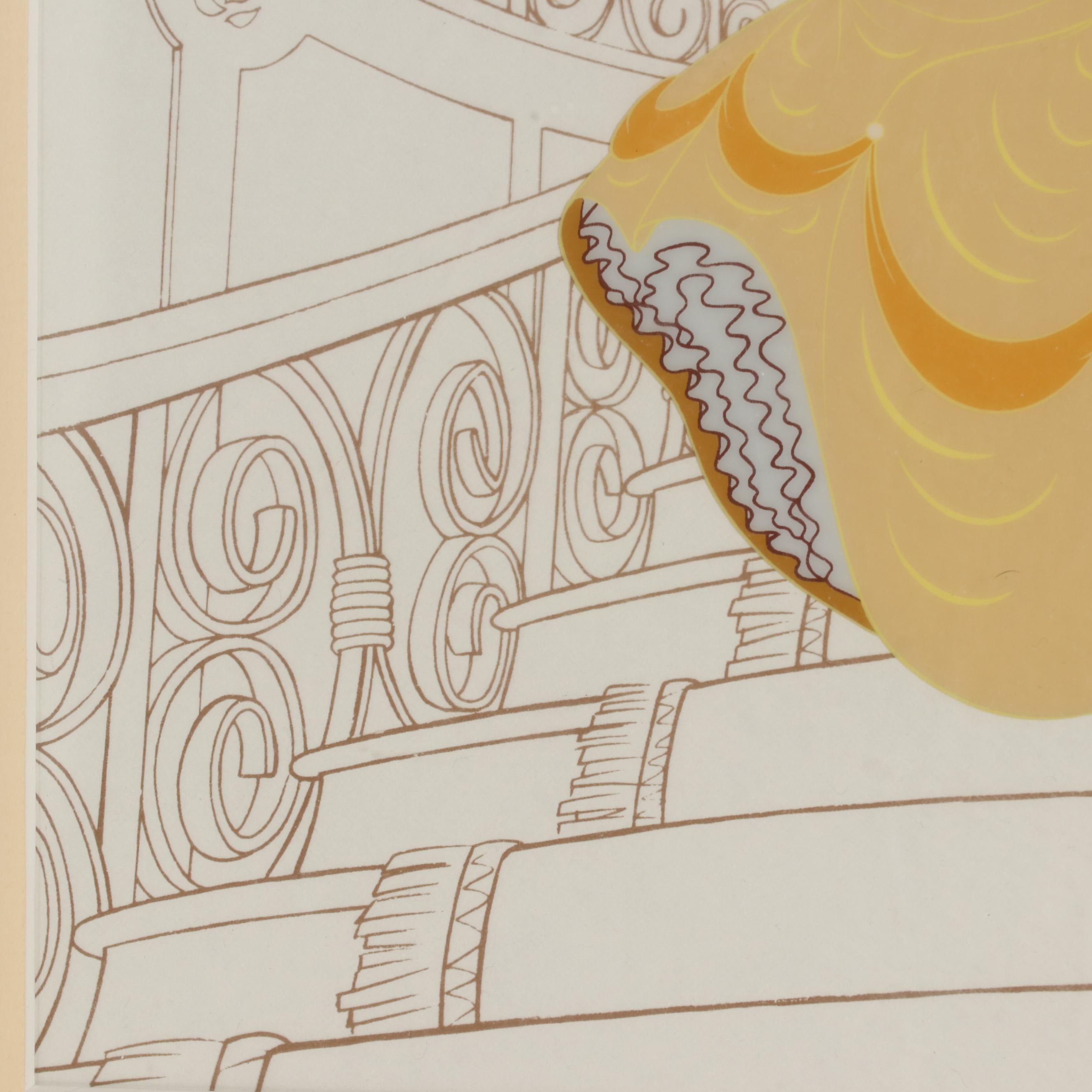 Disney Animation Serigraph Cel "Beauty and the Beast," 1992