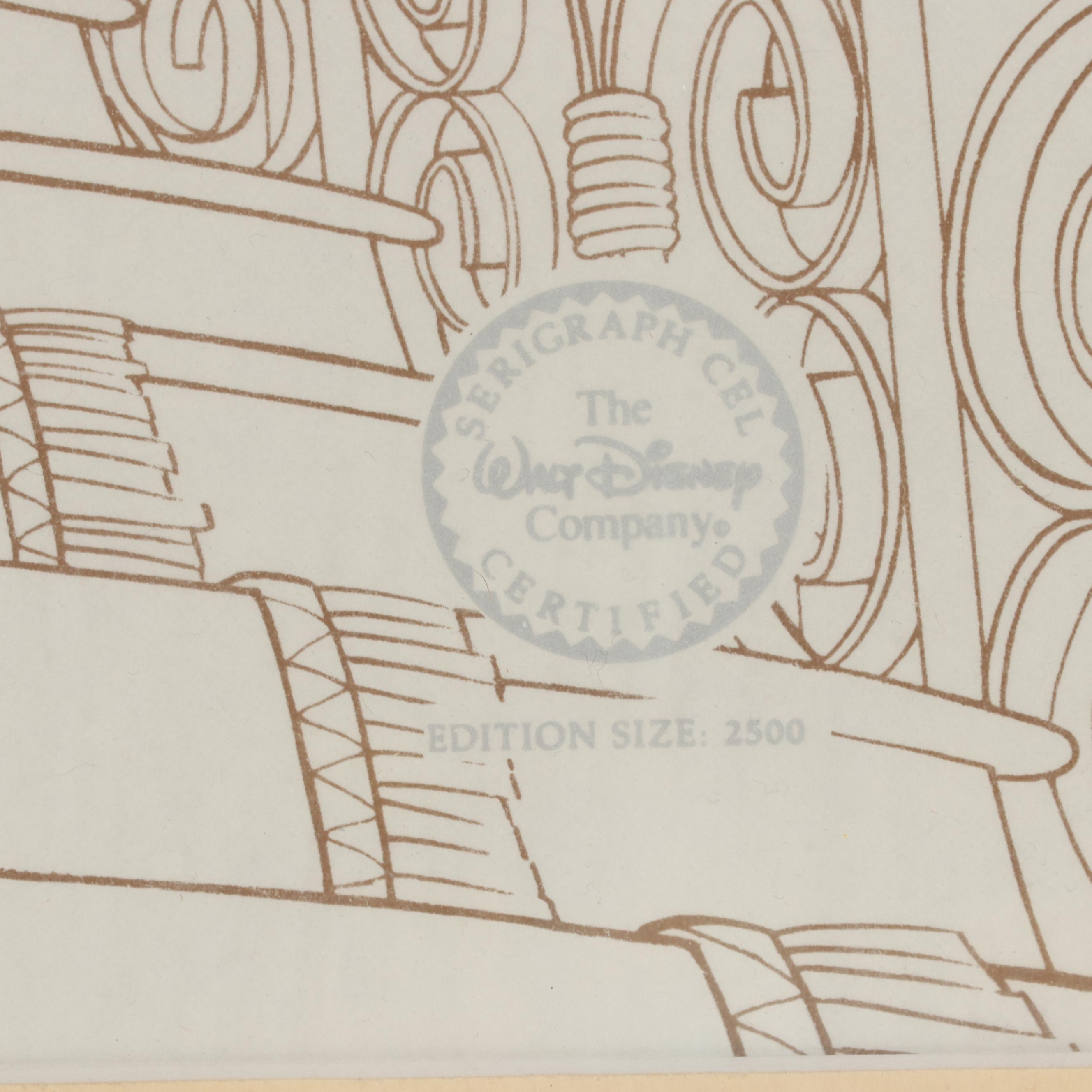 Disney Animation Serigraph Cel "Beauty and the Beast," 1992