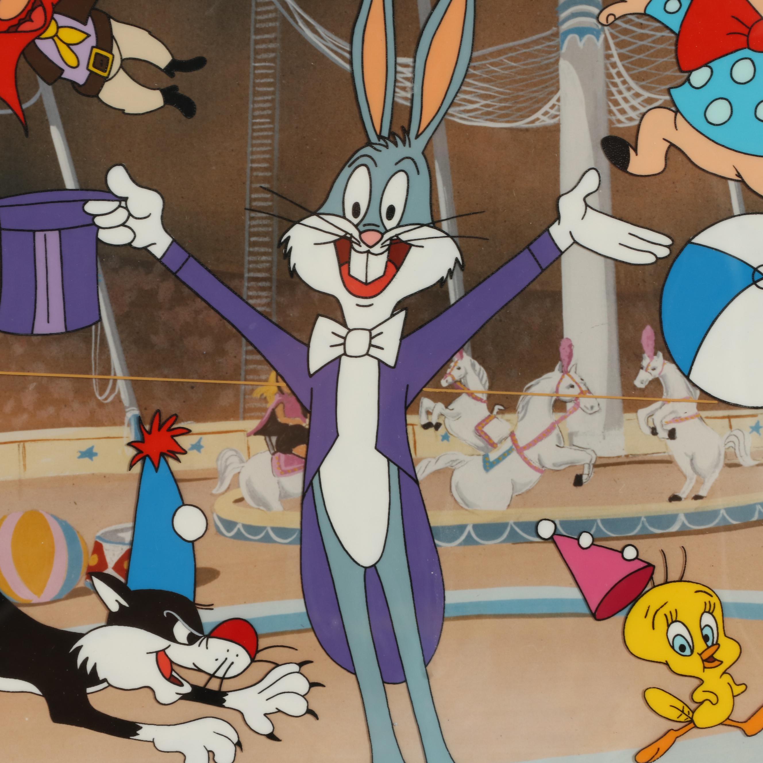 Friz Freleng Warner Bros. Hand-Painted Animation Cel of Circus Scene