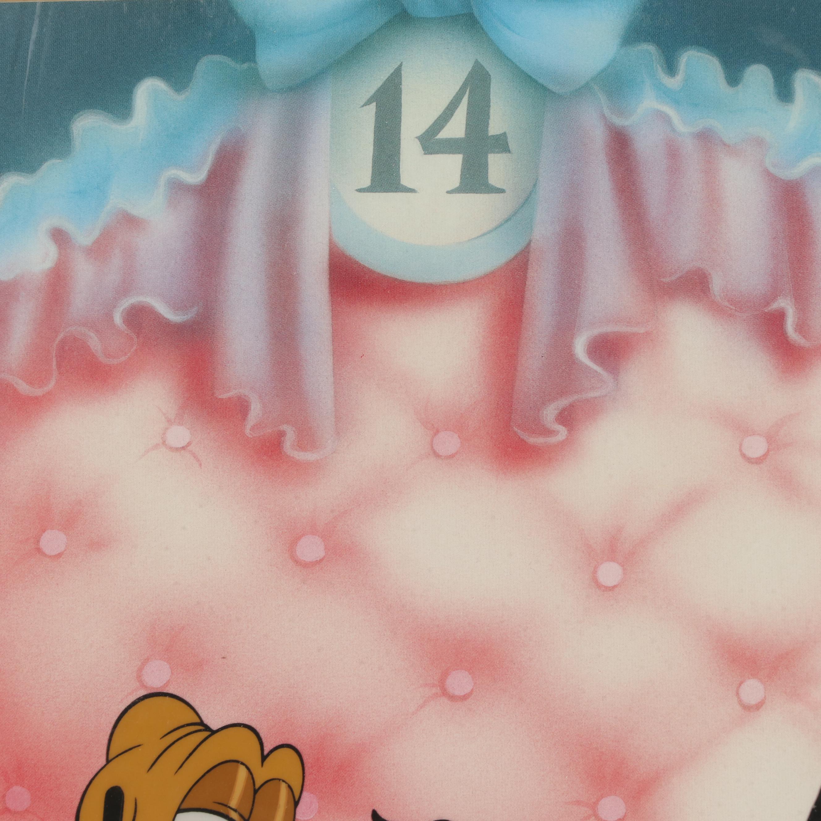 Disney "Society Dog Show" Hand-Painted Animation Cel of Pluto and Fifi, 1990