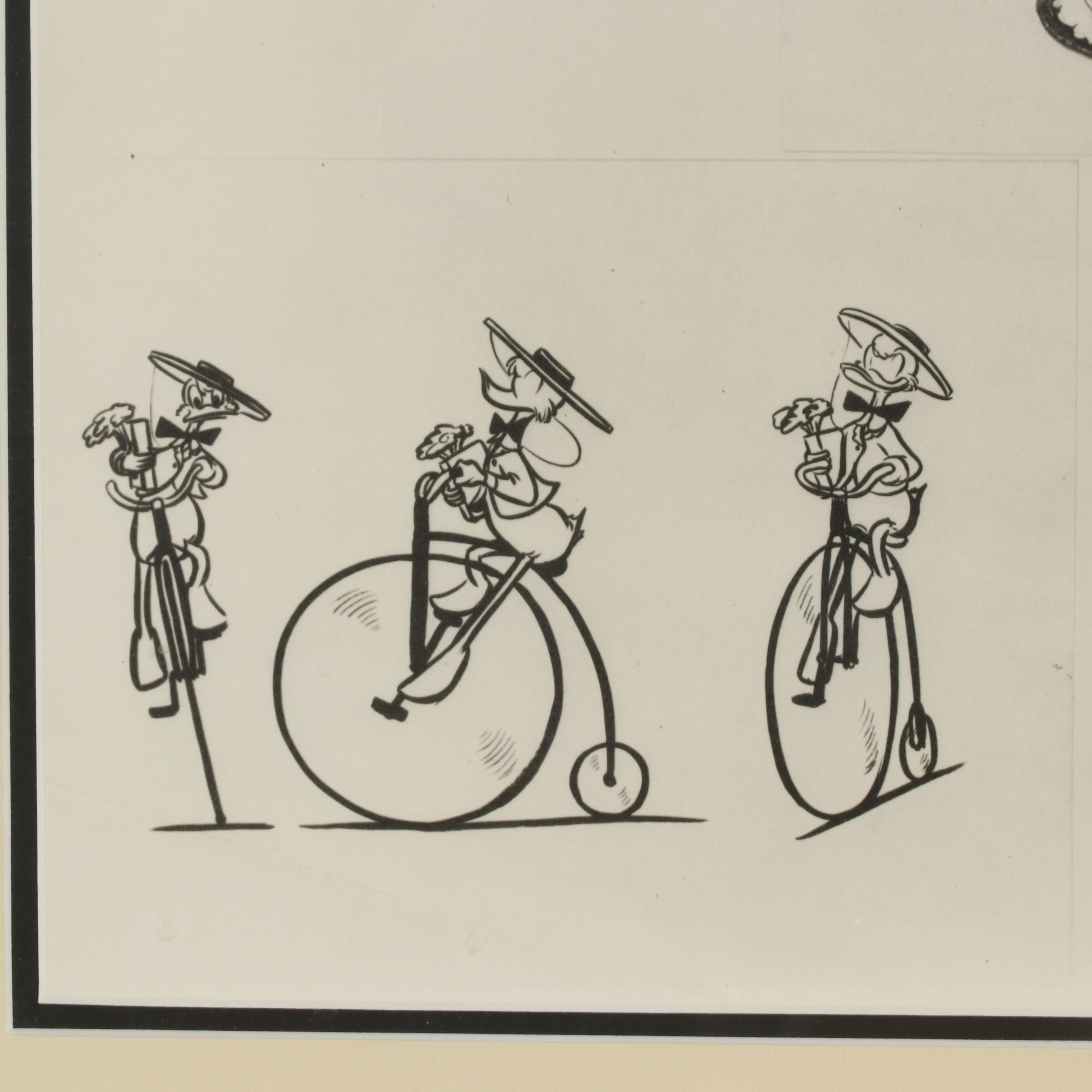 Disney "Crazy Over Daisy" Animation Model Sheet After Jack Hannah
