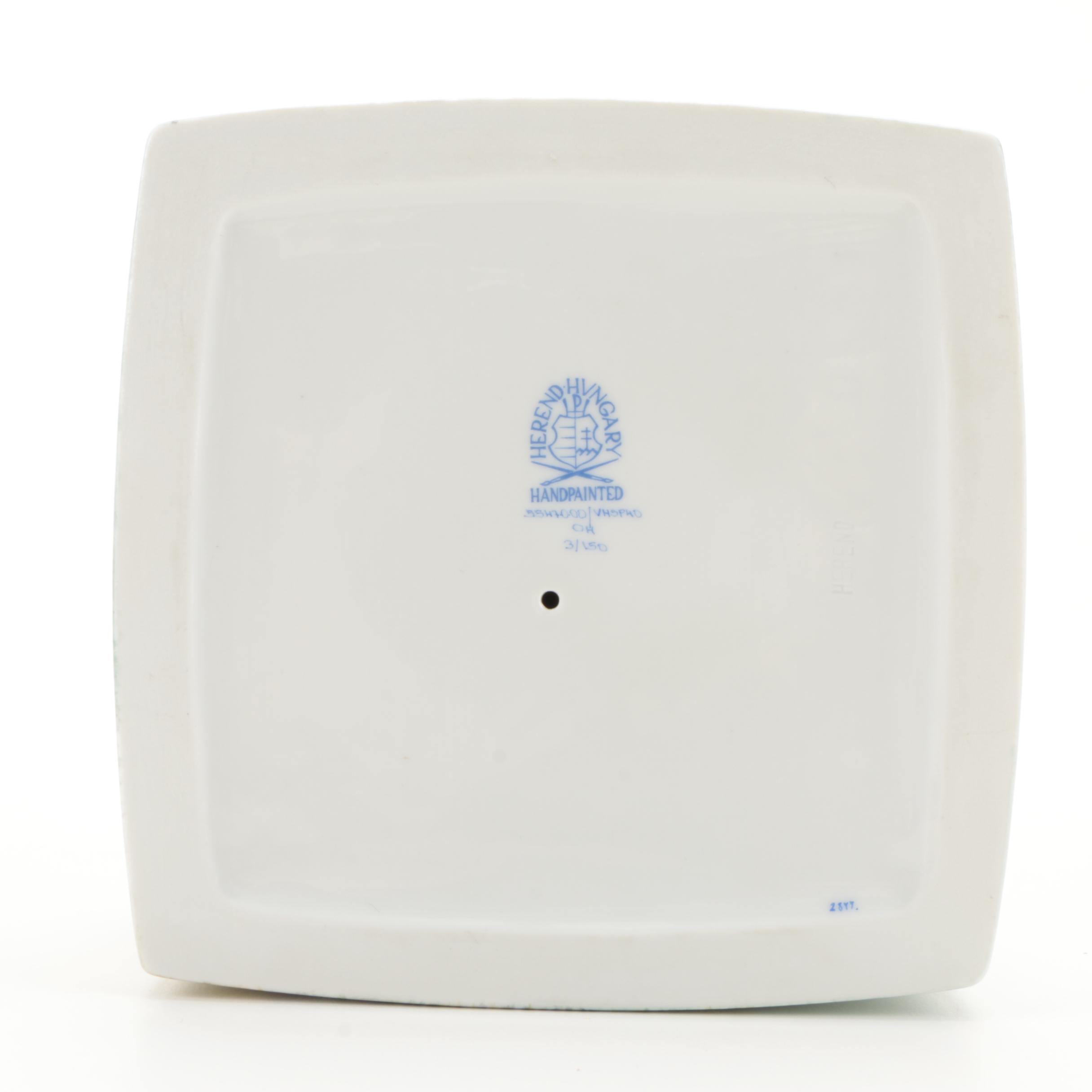 Herend "Pond Life" Limited Edition Porcelain Figurine