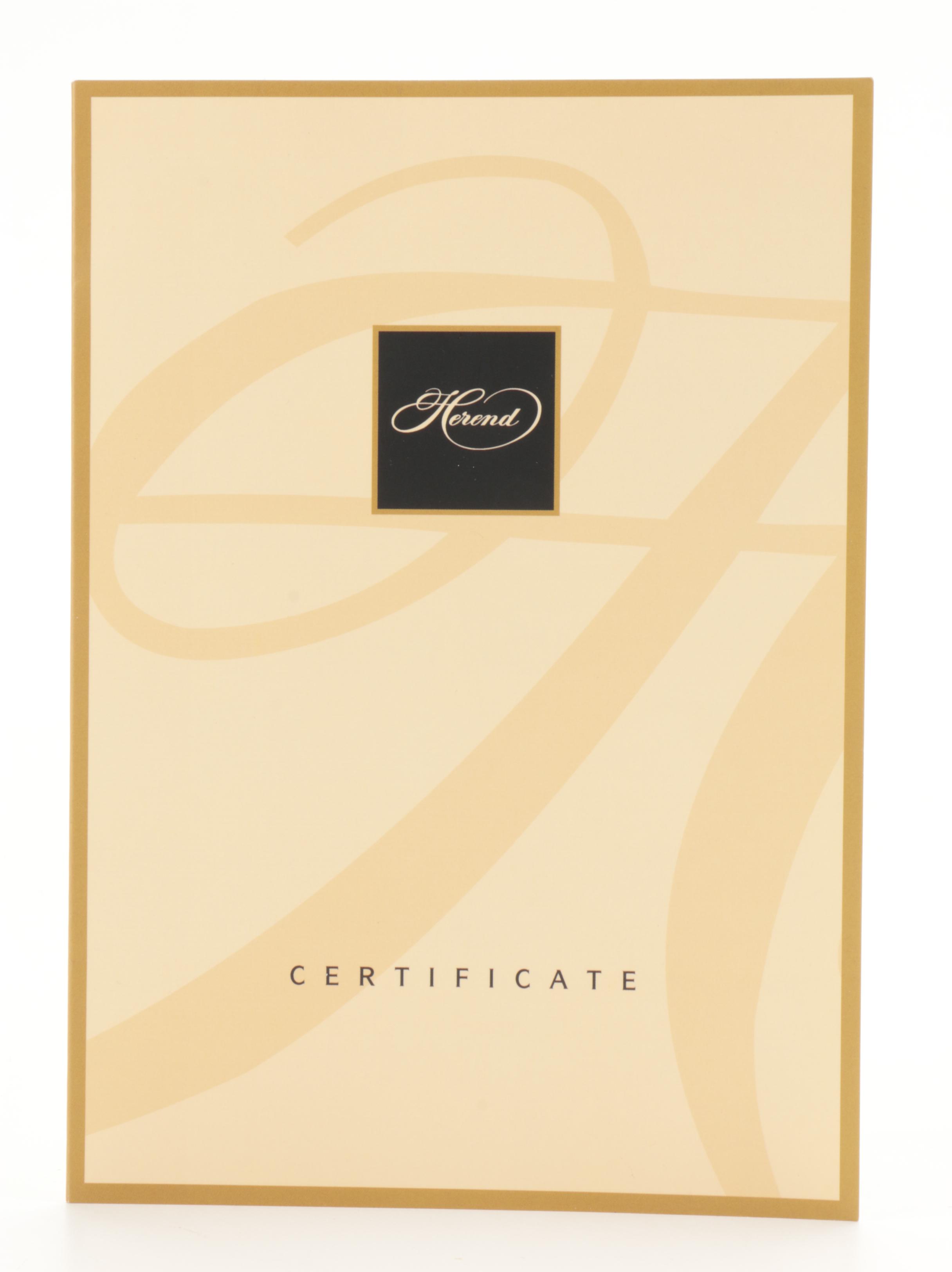 Herend "Pond Life" Limited Edition Porcelain Figurine