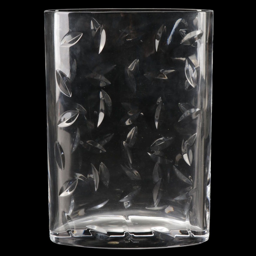 Tiffany & Co Etched Crystal Vase