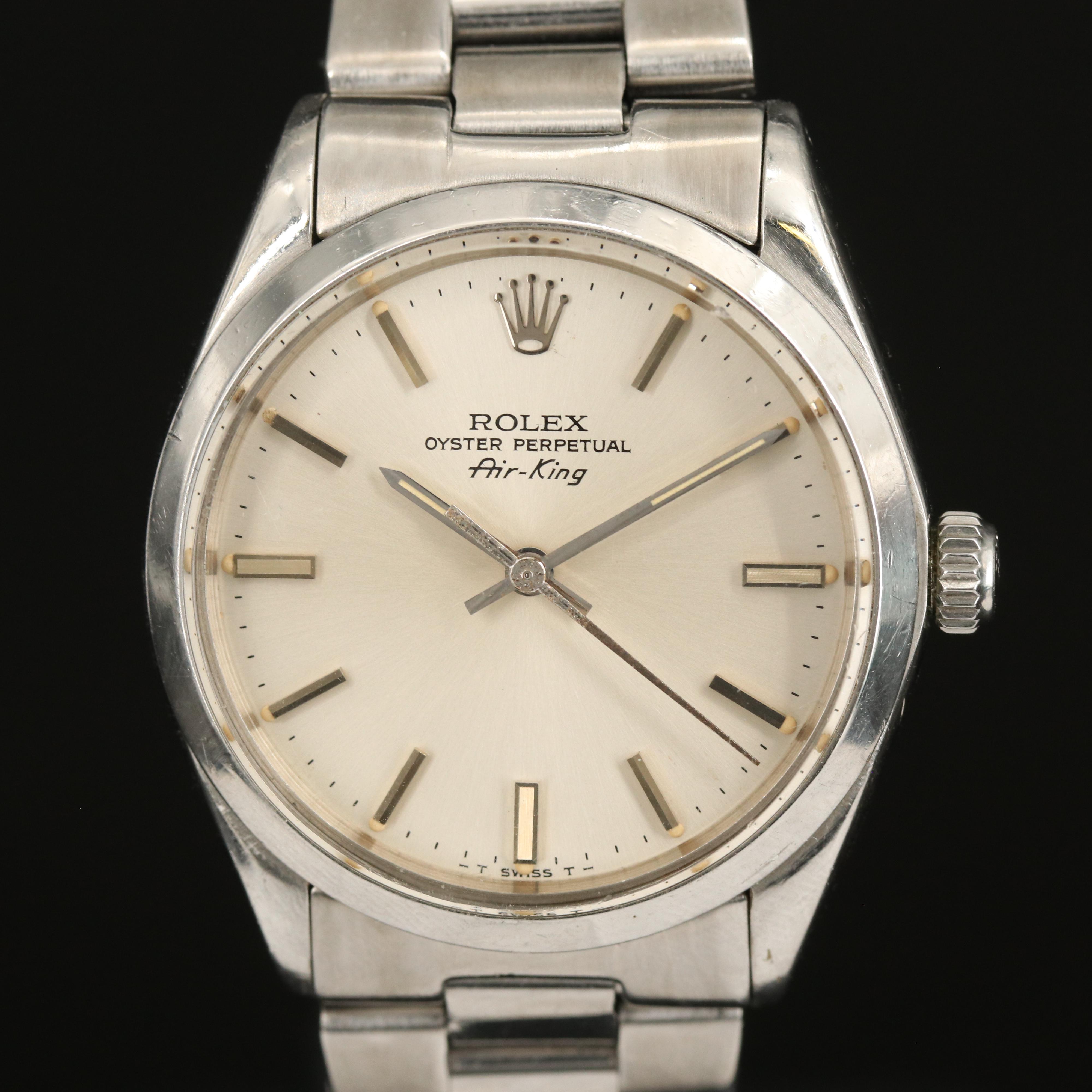 1977 Rolex Air-King Stainless Steel Watch