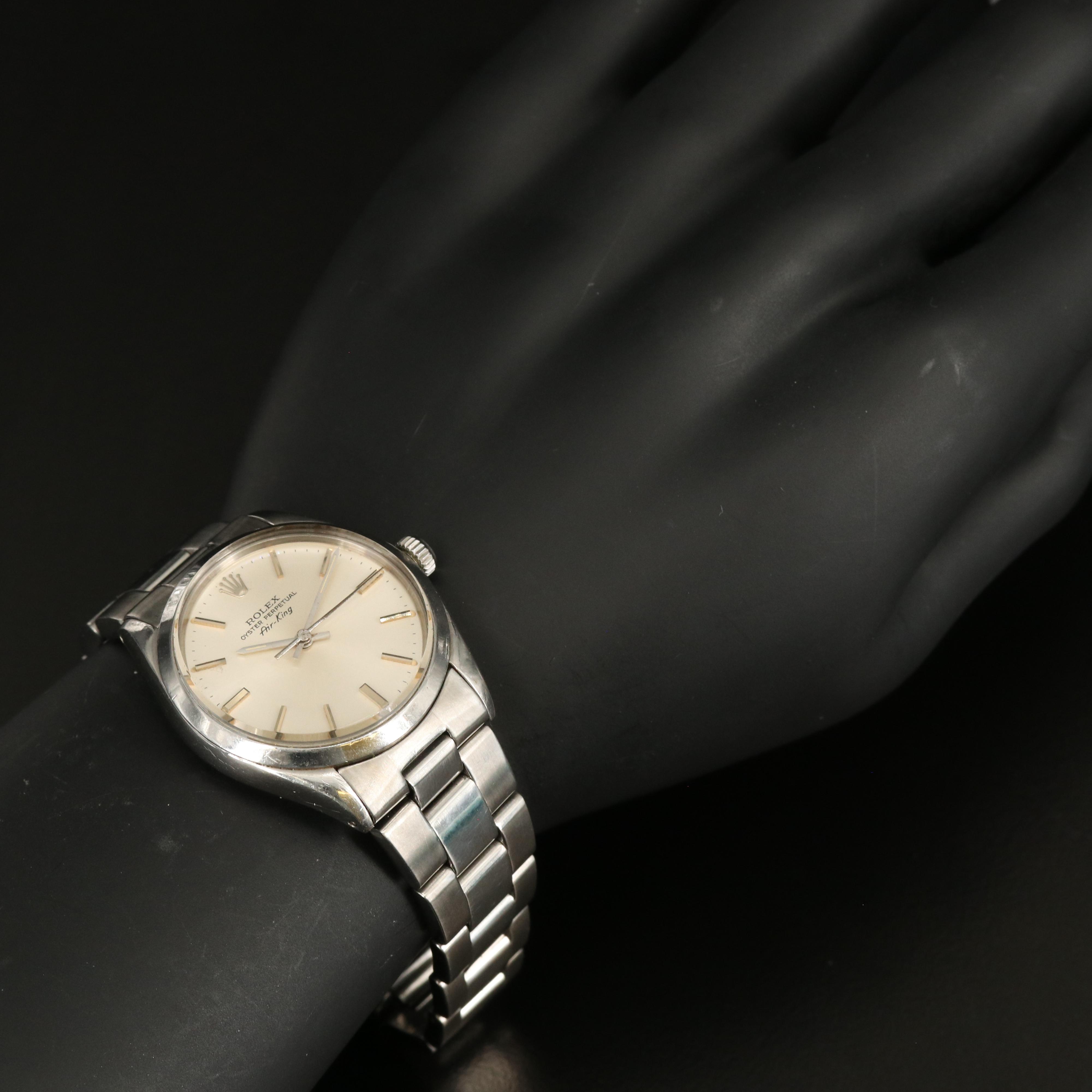 1977 Rolex Air-King Stainless Steel Watch