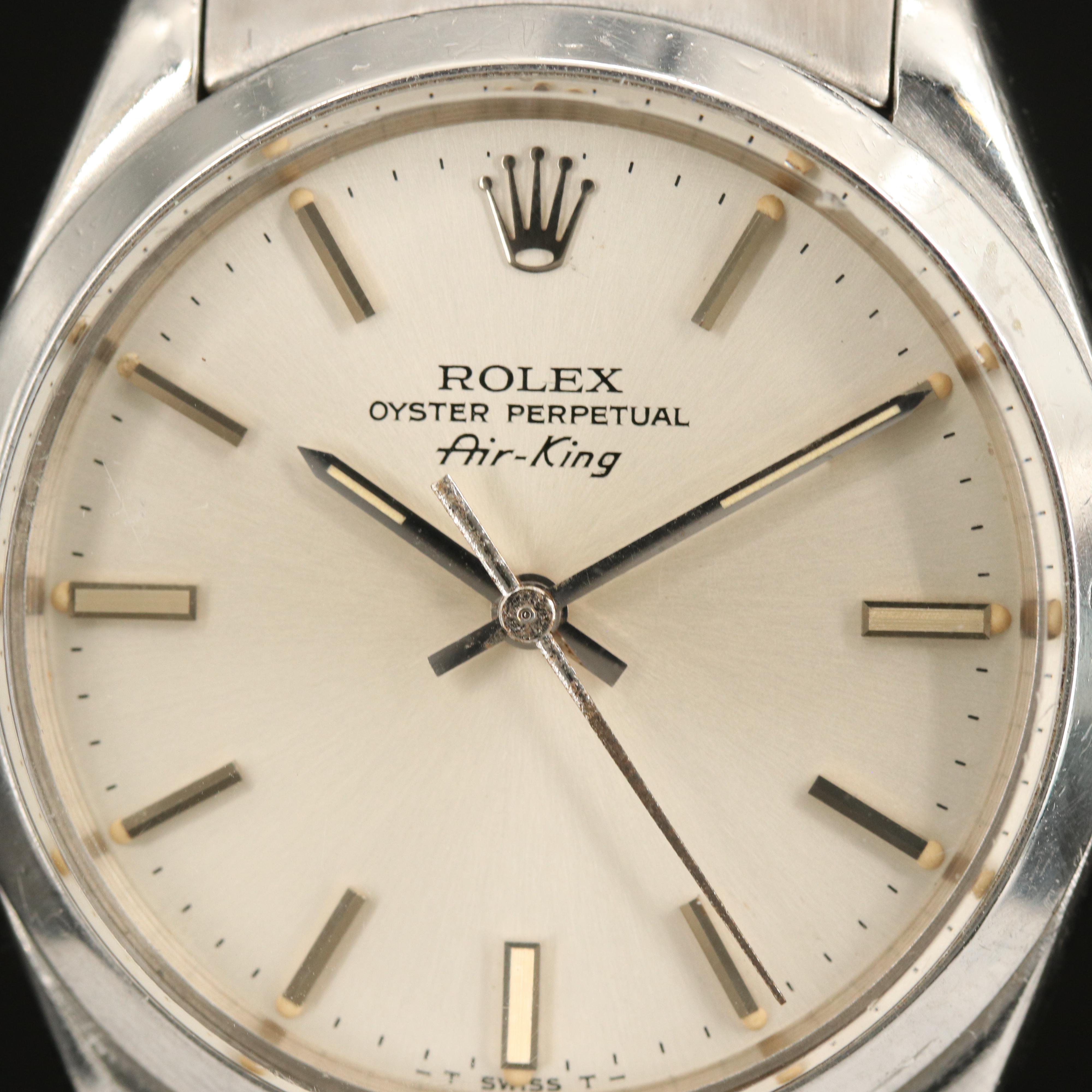 1977 Rolex Air-King Stainless Steel Watch