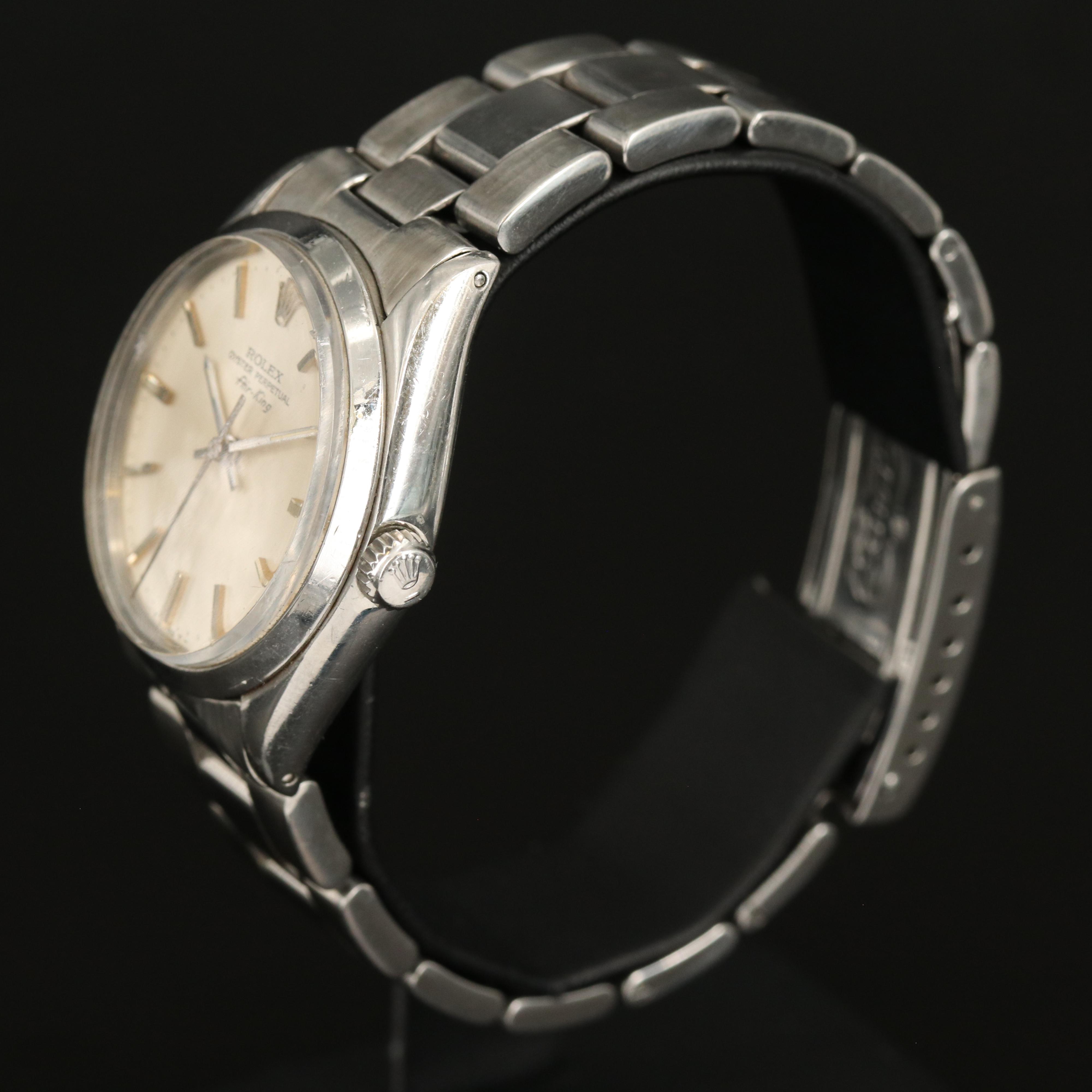 1977 Rolex Air-King Stainless Steel Watch