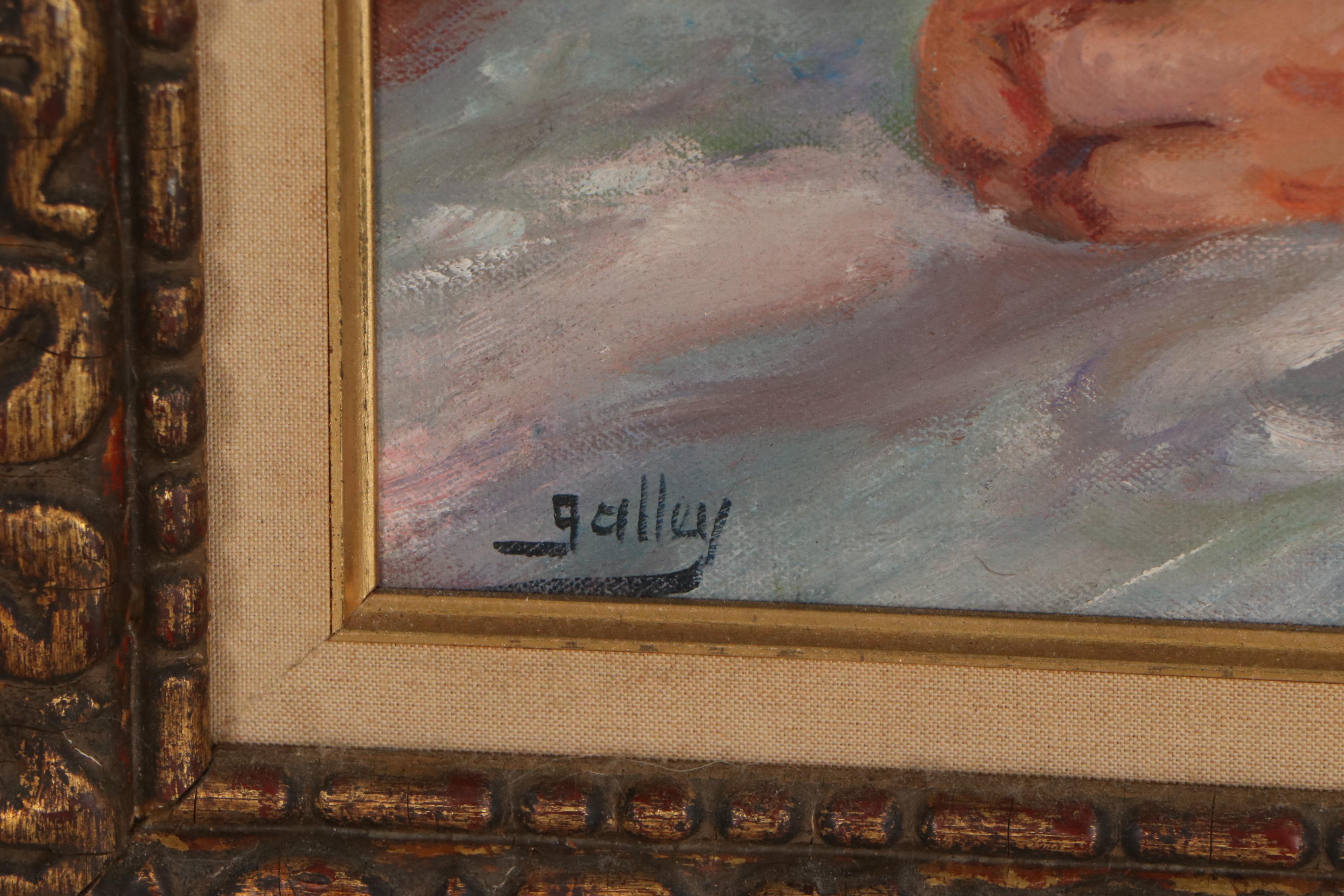 Oil Painting After Auguste Renoir "La Petite Irene"