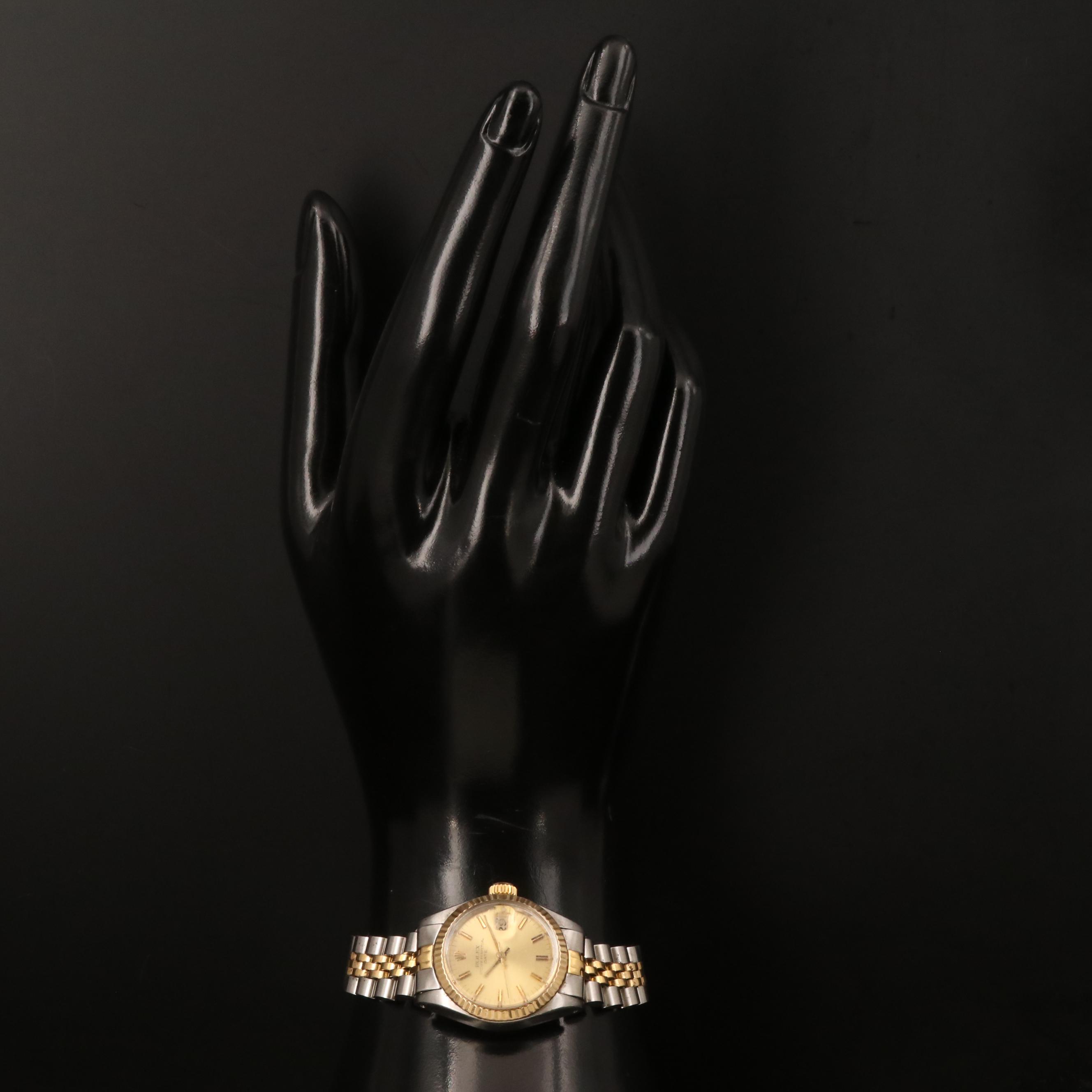 1983 Rolex Oyster Perpetual Date 18K and Stainless Steel Watch