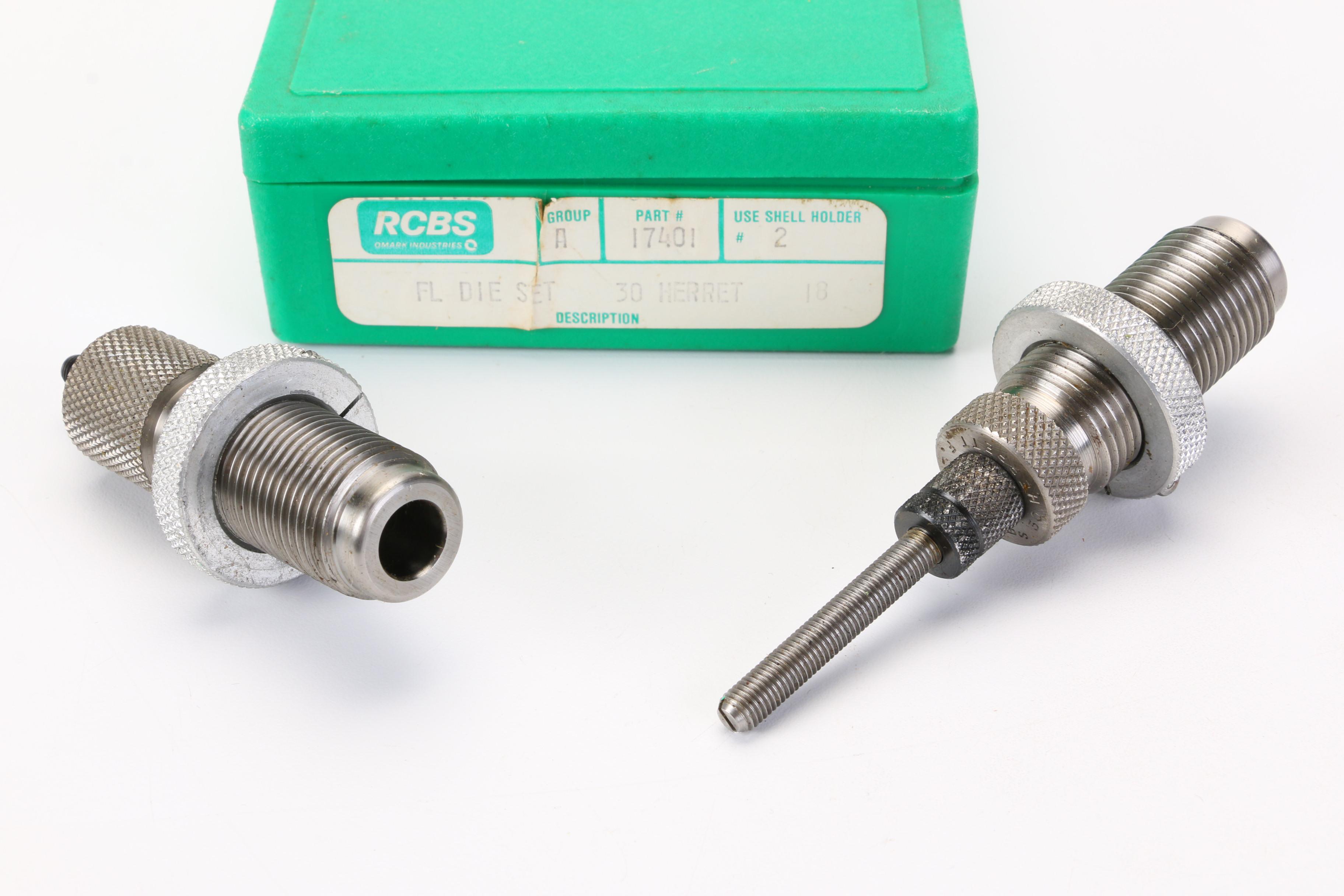 RCBS 30 Herrett, .357 MG, and 9MM Luger Reloading Die Sets