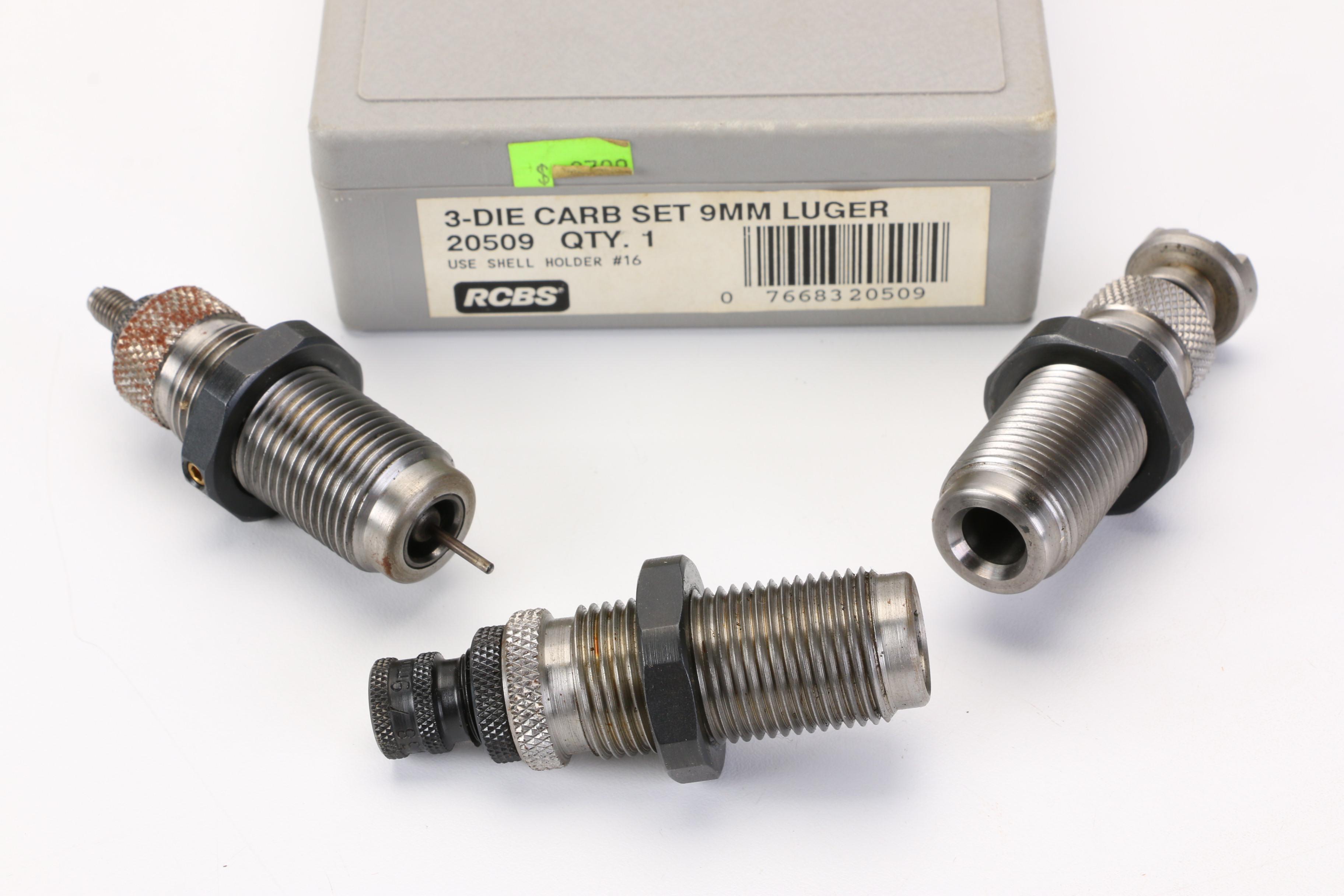 RCBS 30 Herrett, .357 MG, and 9MM Luger Reloading Die Sets