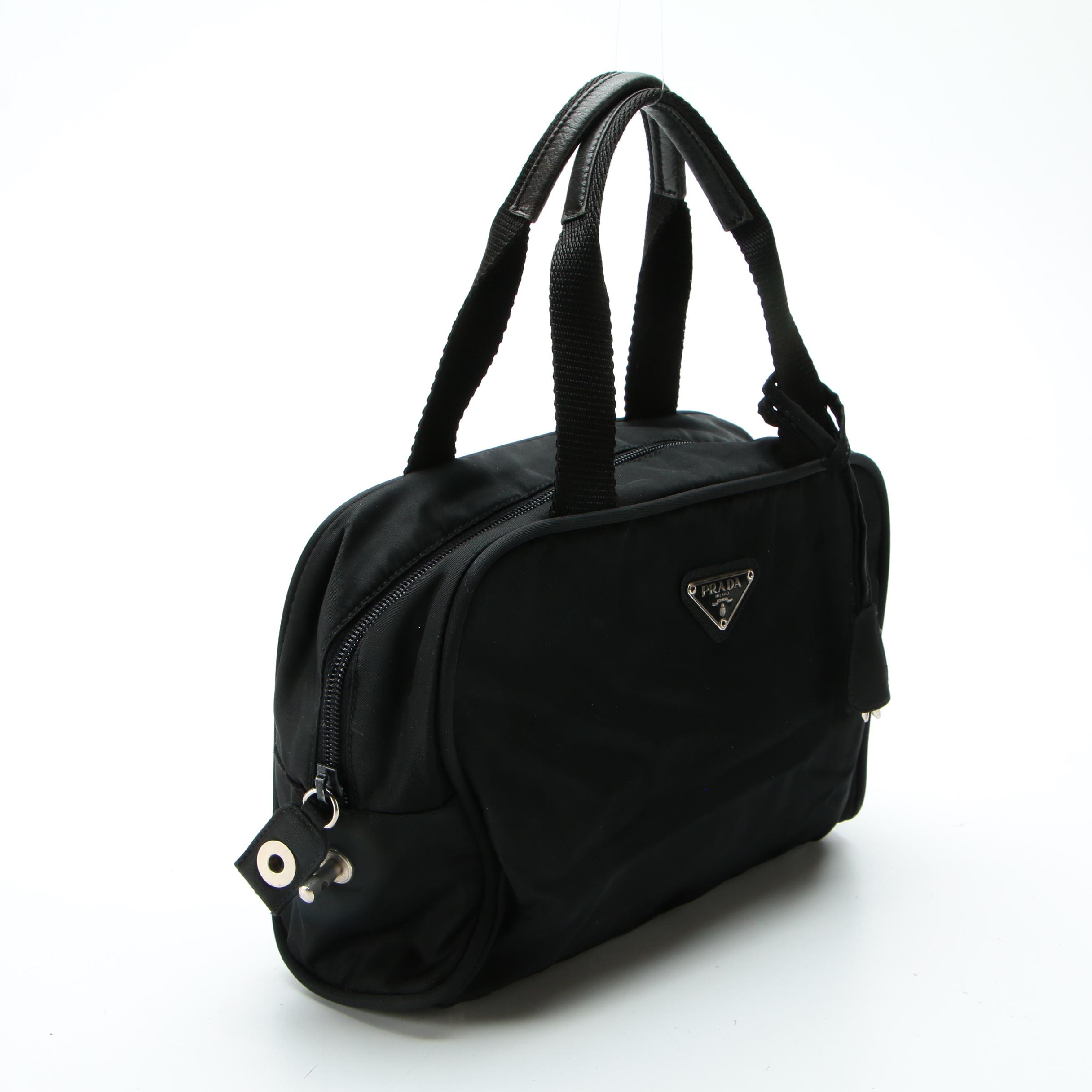 Prada Black Tessuto Nylon Handbag