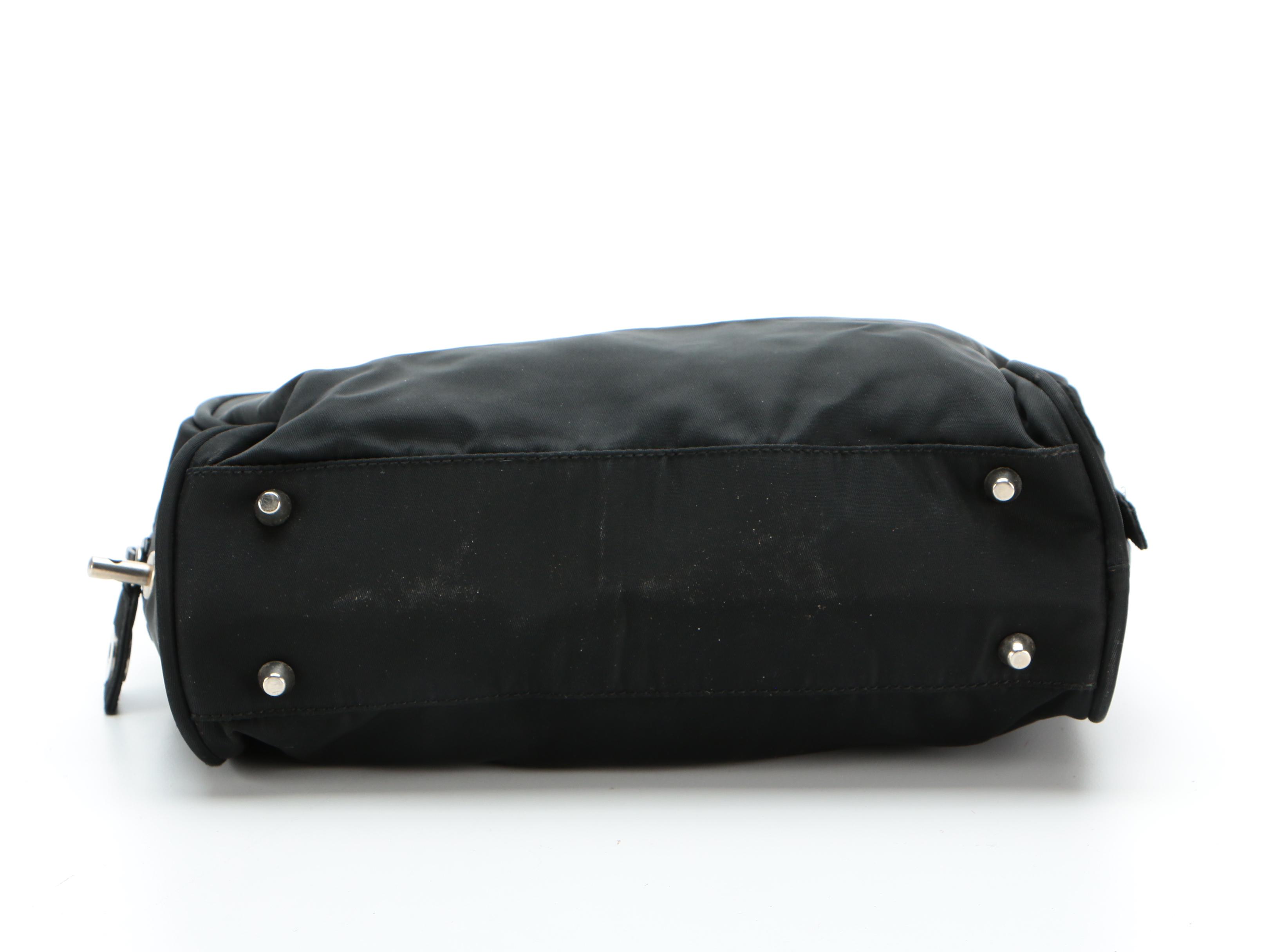 Prada Black Tessuto Nylon Handbag