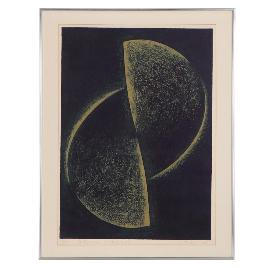 Etching With Aquatint "Configuration of Space No. 55," 1968