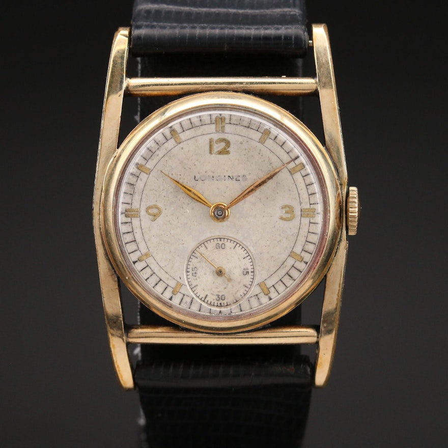 1940s Longines Stem Wind Wristwatch