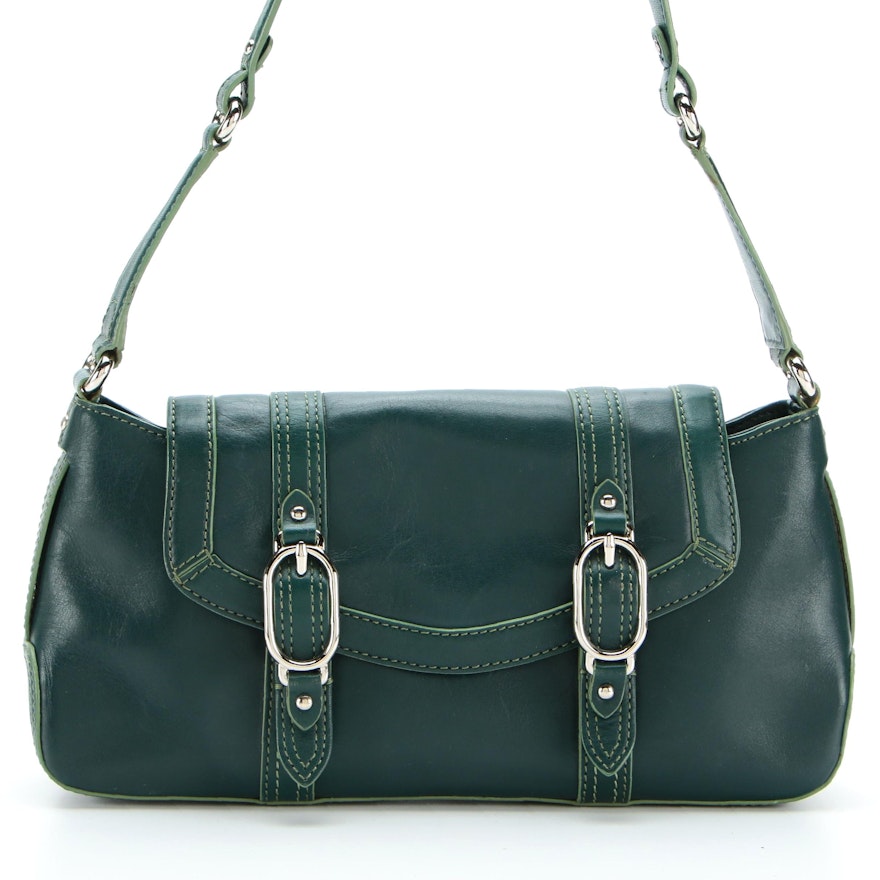 Cole Haan Trinity Shoulder Bag in Green Leather
