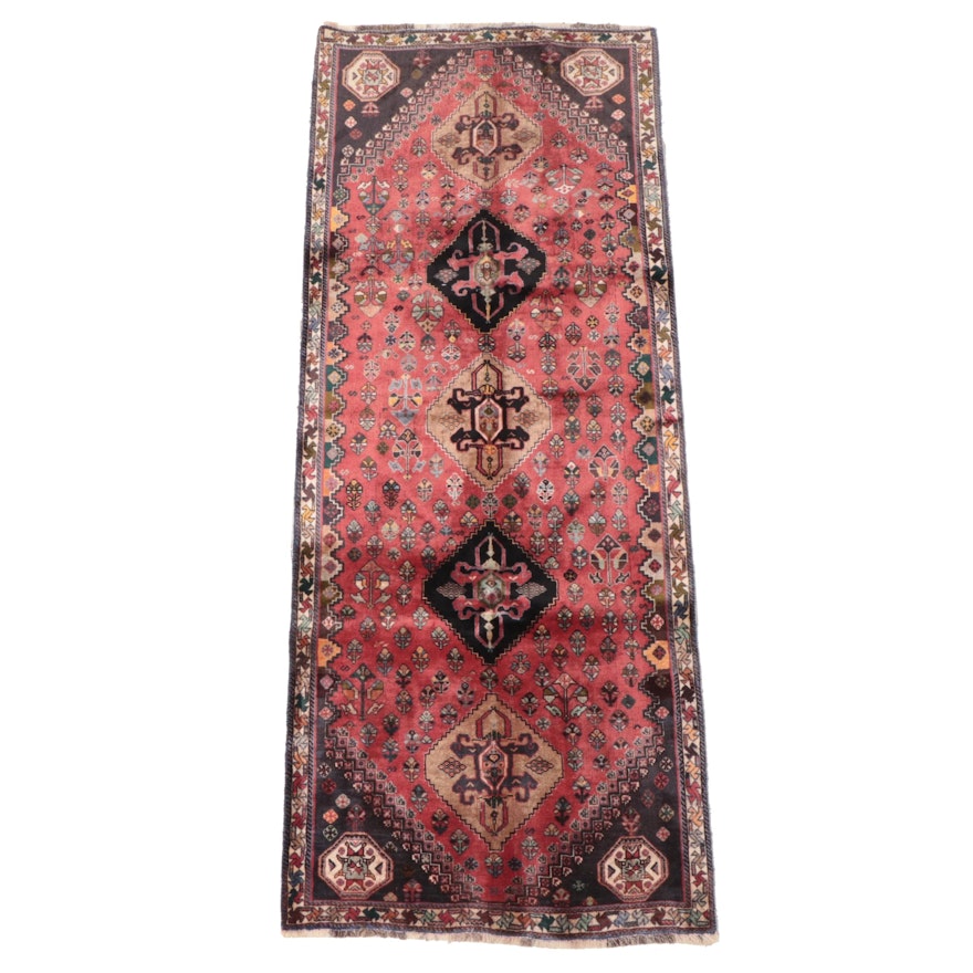 3'4 x 8'7 Hand-Knotted Persian Qashqai Long Rug
