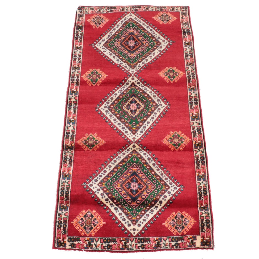 2'10 x 6'1 Hand-Knotted Caucasian Shirvan Area Rug