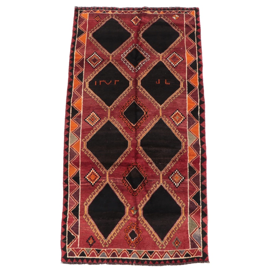 4'10 x 9'6 Hand-Knotted Caucasian Kazak Area Rug