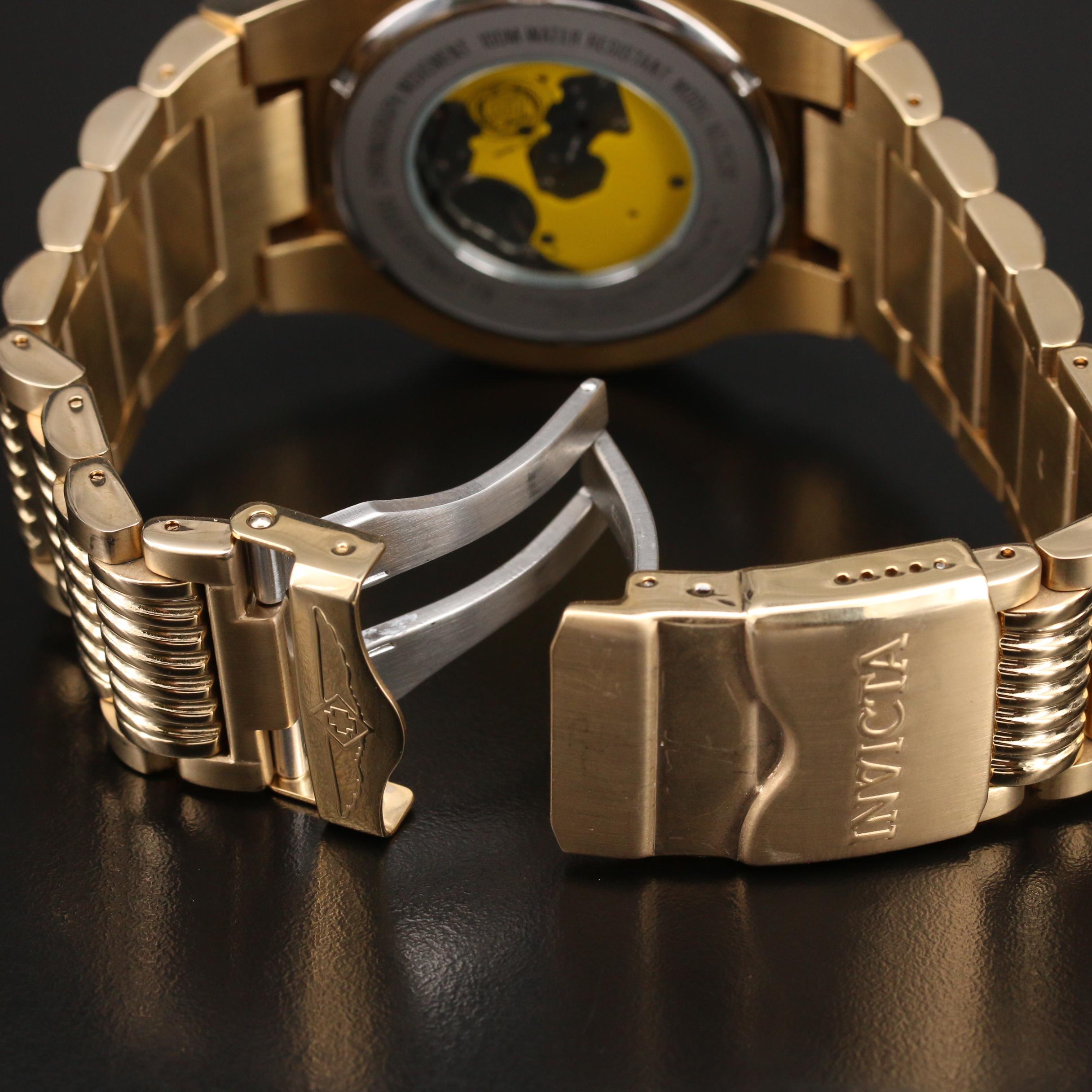 Invicta S1Rally Chronograph Gold Tone Quartz Watch