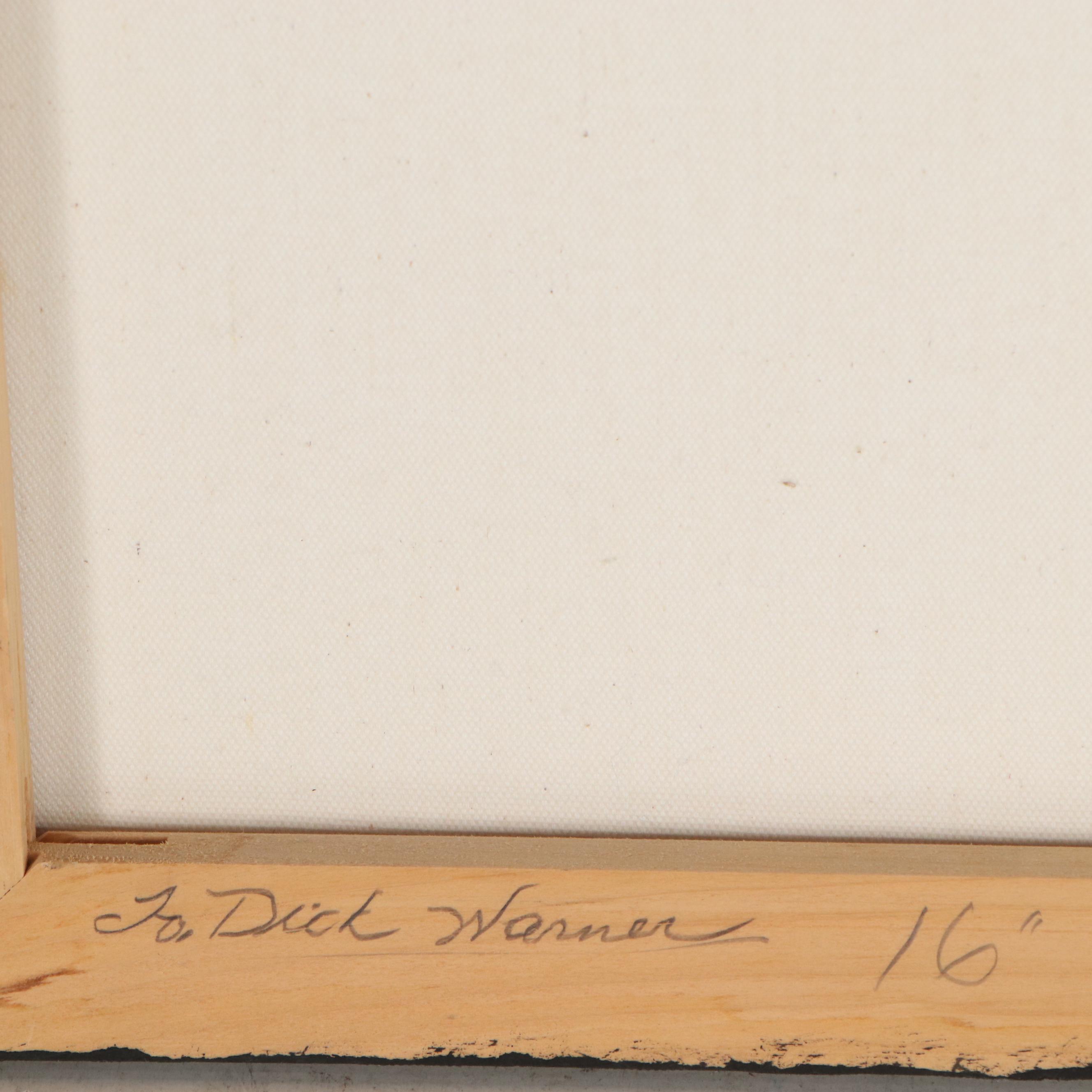 Ron Virts Oil Painting of Tabby Cat, 2004