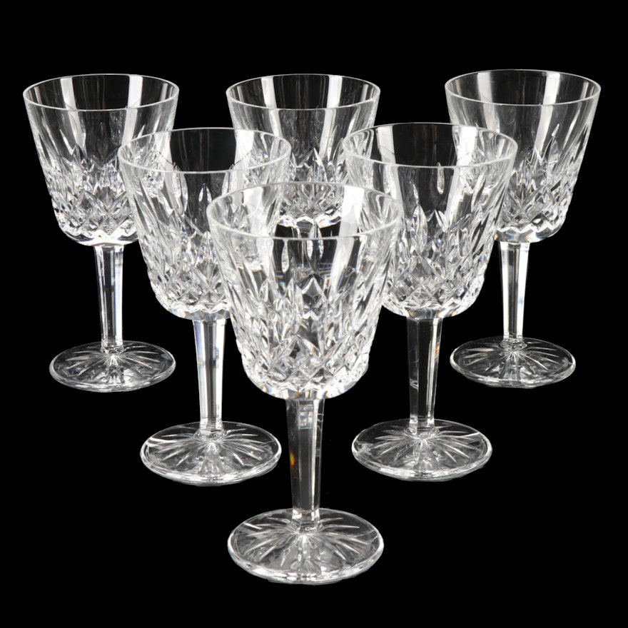 Waterford Crystal "Lismore" Claret Wine Glasses