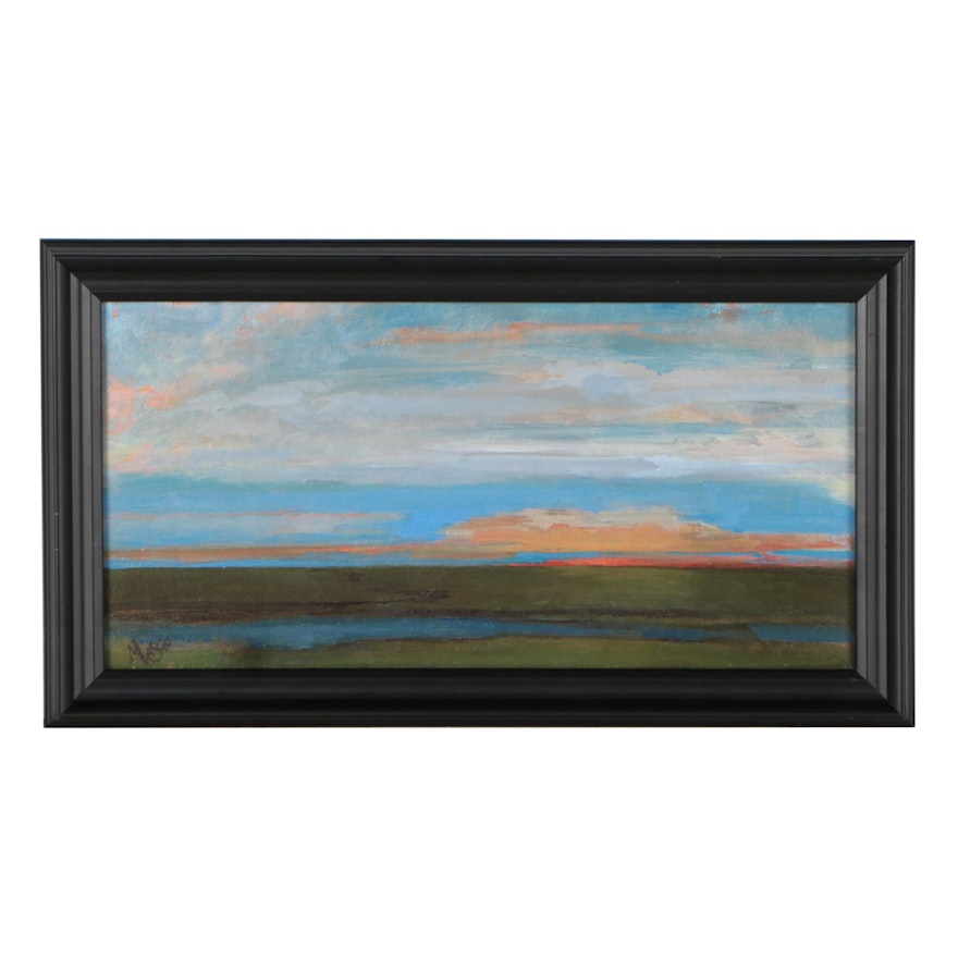 Monica Cascio Landscape Oil Painting "Eventide," 2021