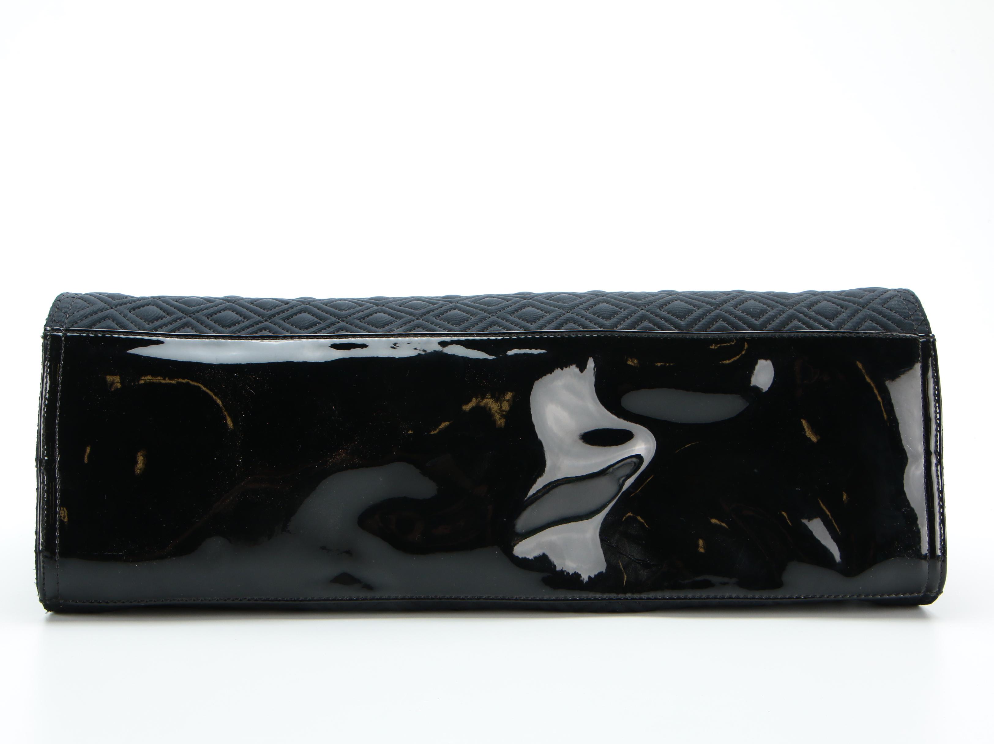 Tory Burch Large Quilted Dust Bag with Patent Leather Trim