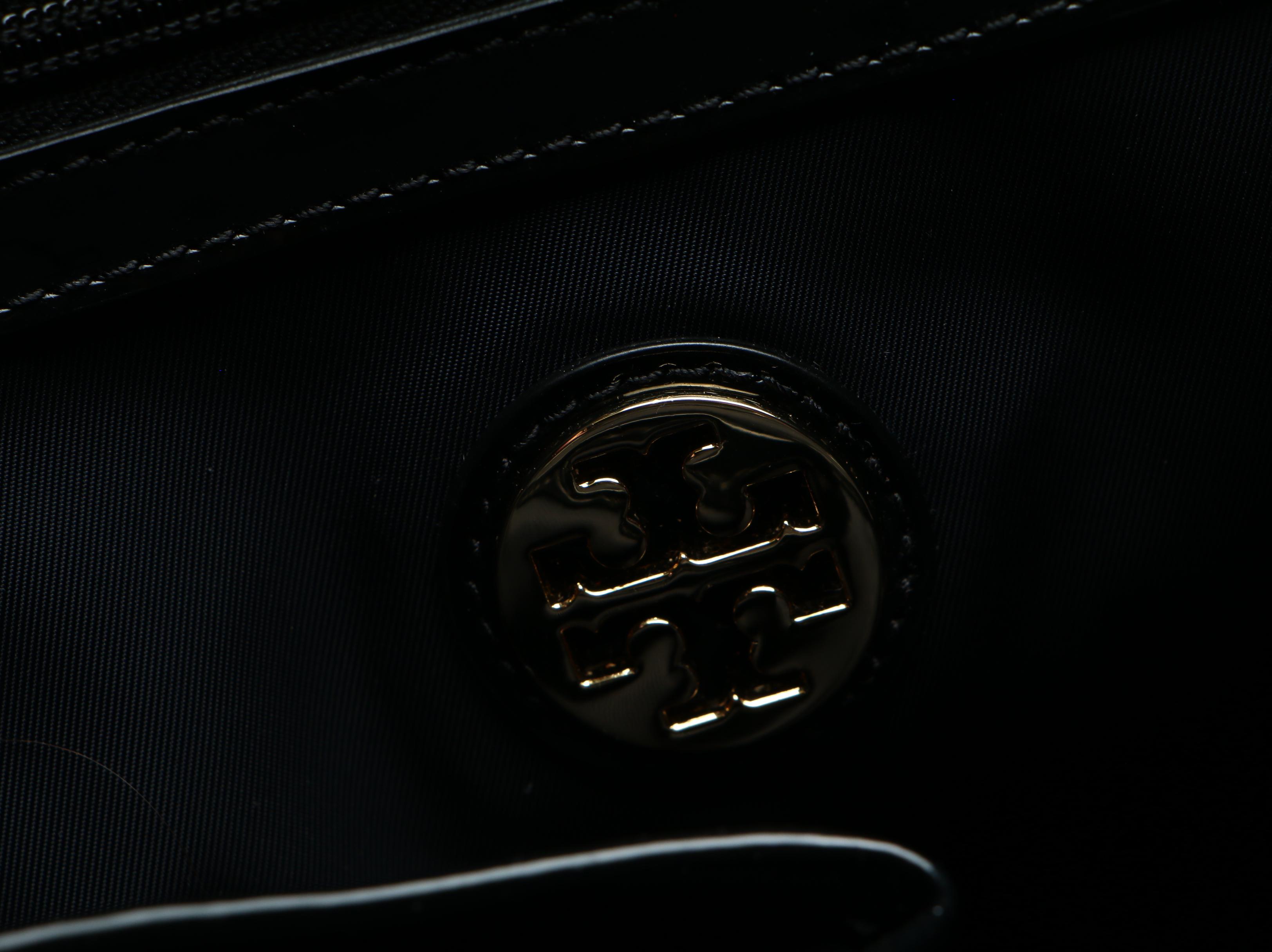 Tory Burch Large Quilted Dust Bag with Patent Leather Trim