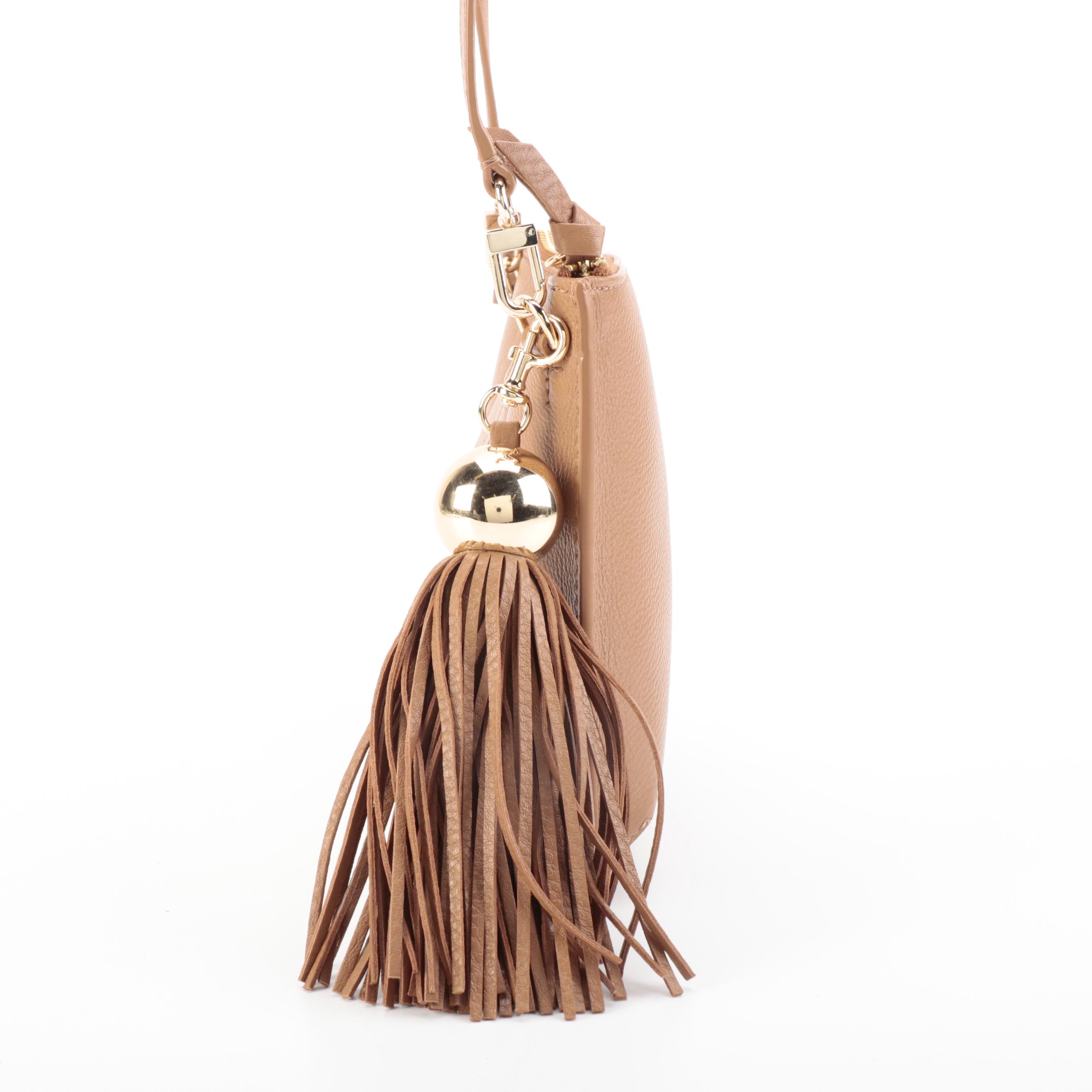 Tory Burch Tassel Crossbody Bag in Bark Leather
