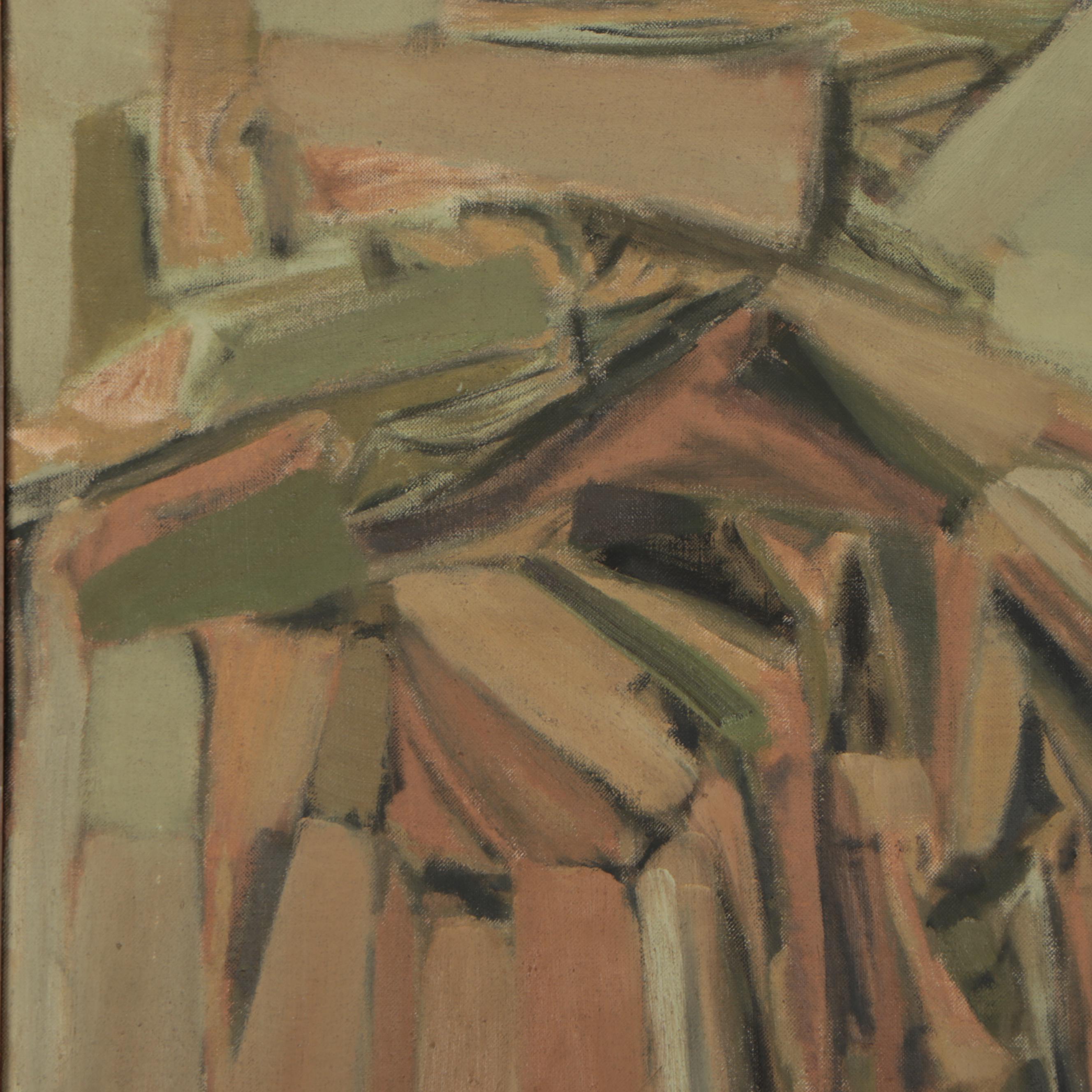 Donald L. Stacy Large-Scale Abstract Oil Painting, 1960s