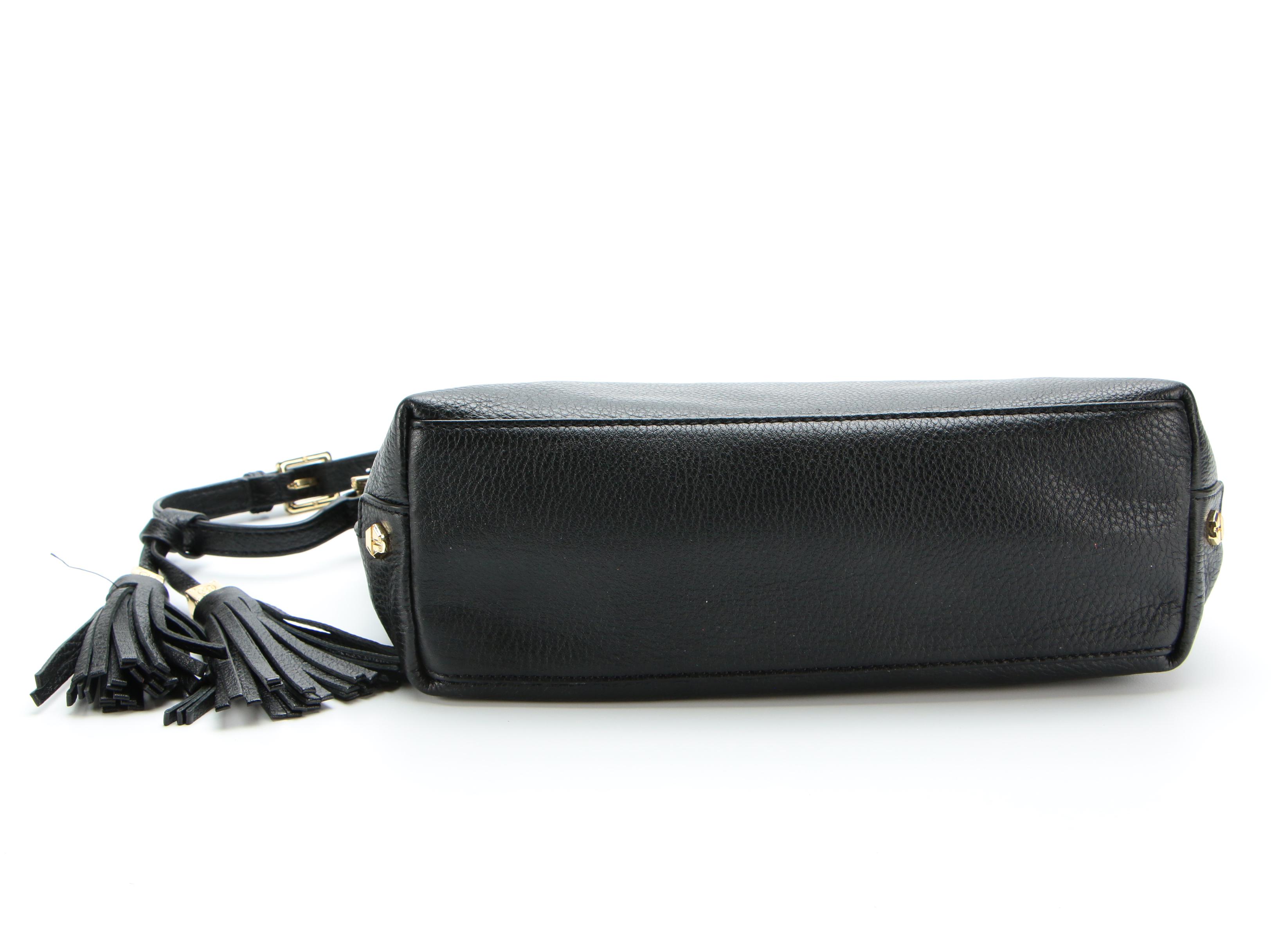 Tory Burch Black Grained Leather Crossbody